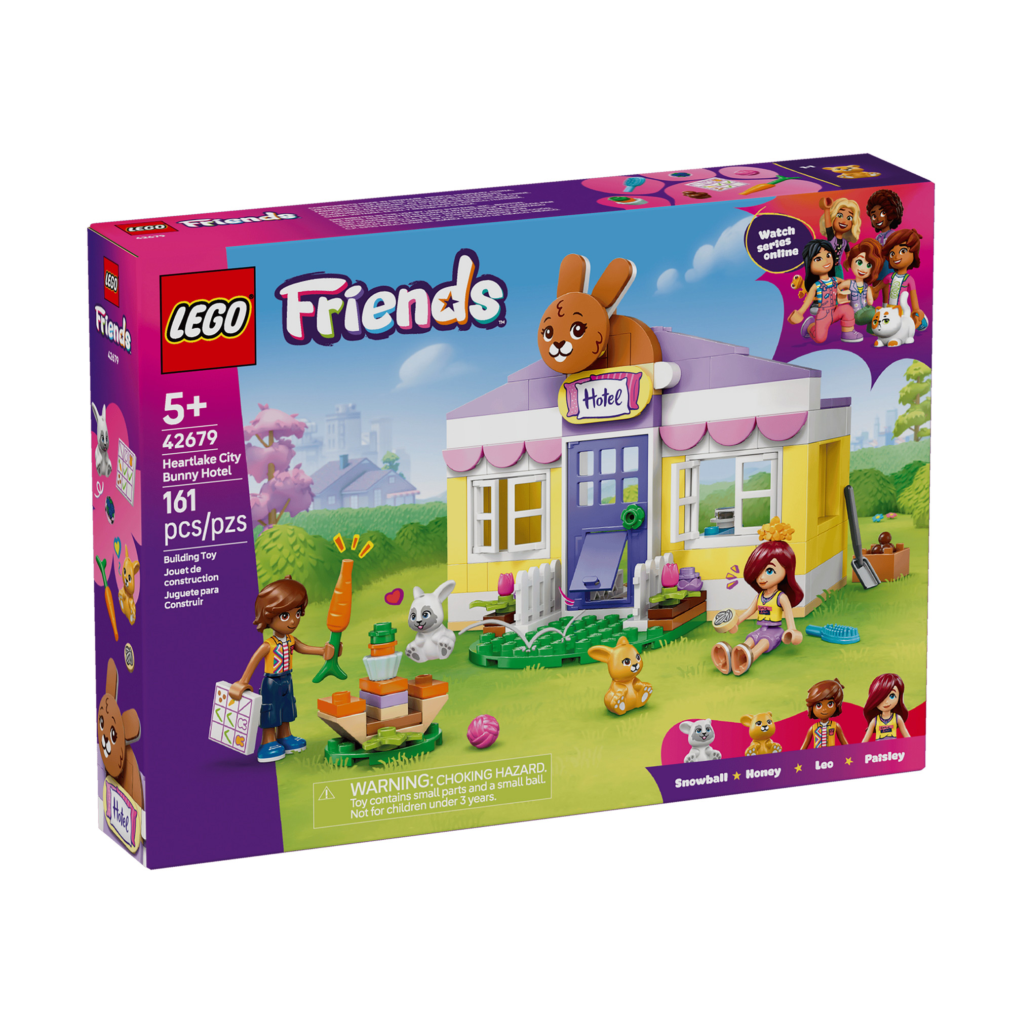 

Конструктор LEGO Friends Готель Bunny у Хартлейк-Сіті, 161 деталь, від 5 років (42679)