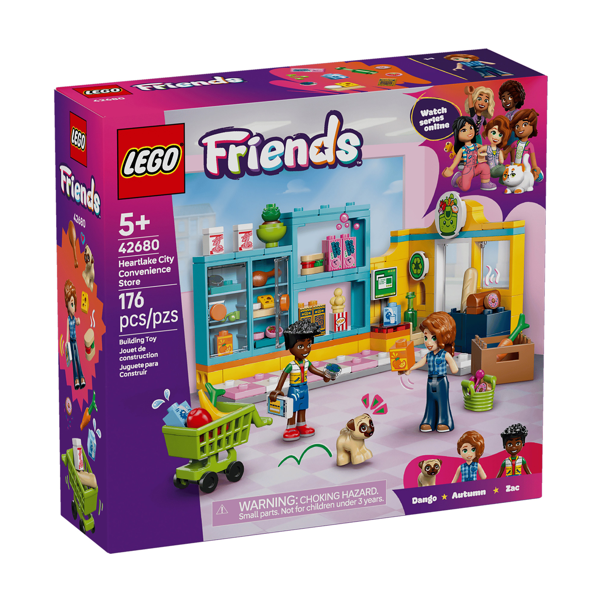 

Конструктор LEGO Friends Цілодобовий магазин у Хартлейк-Сіті, 176 деталей, від 5 років (42680)