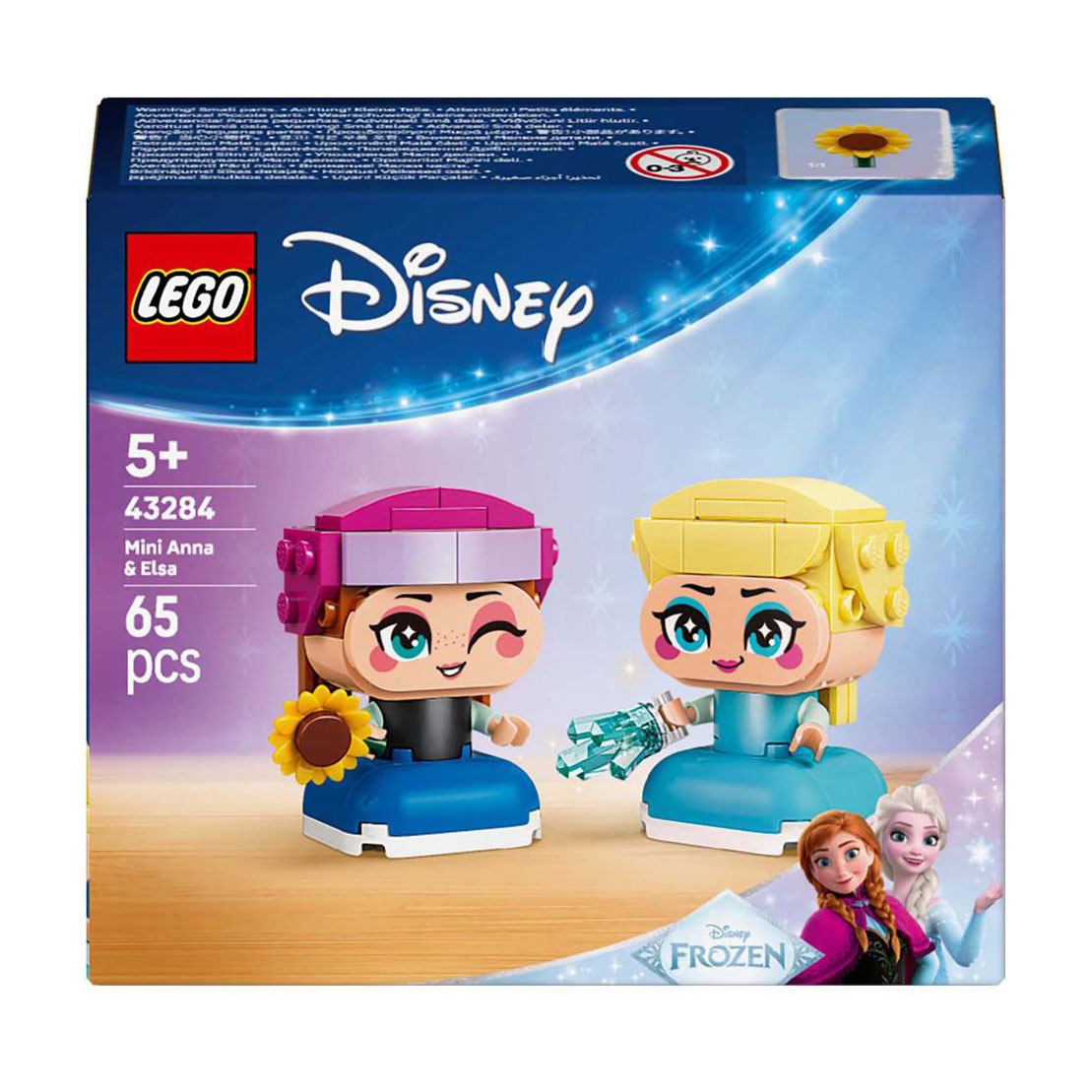 

Конструктор LEGO Disney Princess Мініпринцеси Анна та Ельза, 65 деталей, від 5 років (43284)