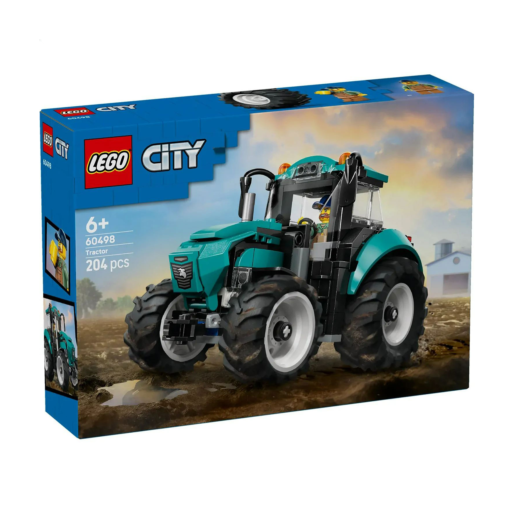 

Конструктор LEGO City Трактор, 204 деталі, від 6 років (60498)