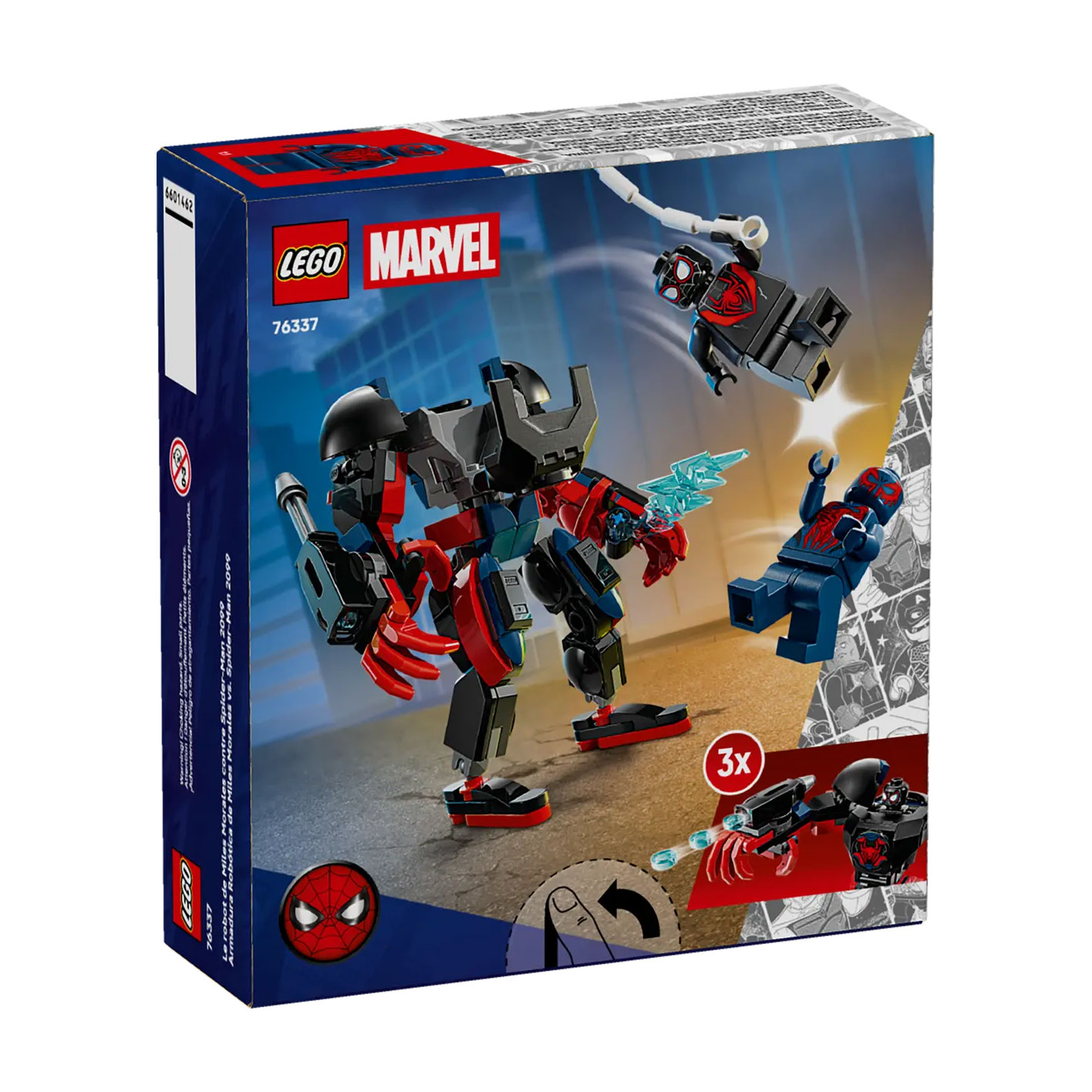 

Конструктор LEGO Super Heroes Marvel Робот Майлза Моралеза vs. Людина-павук 2099, 135 деталей, від 6 років (76337)