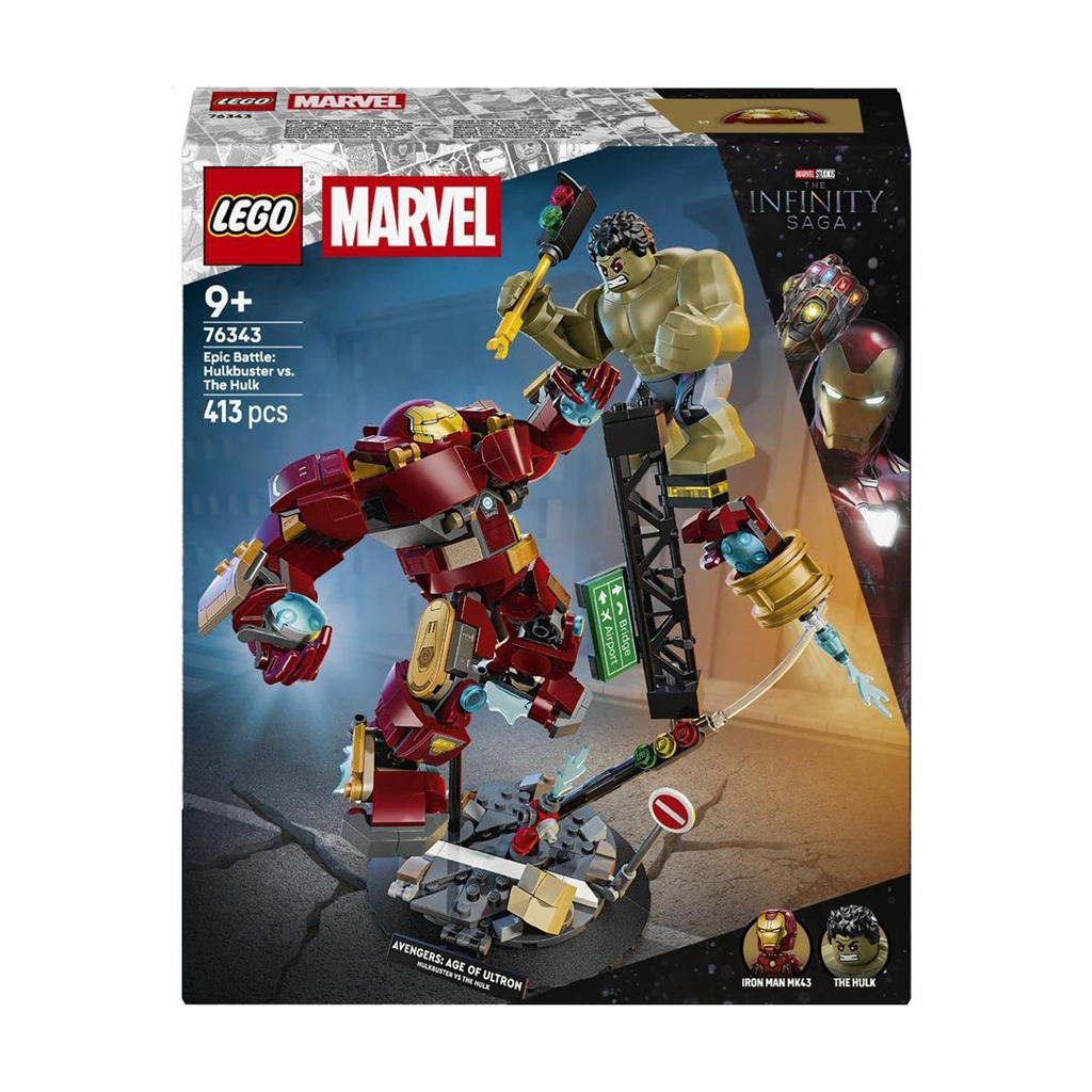 

Конструктор LEGO Super Heroes Marvel Легендарна битва: Халкбастер vs. Халк, 413 деталей, від 9 років (76343)
