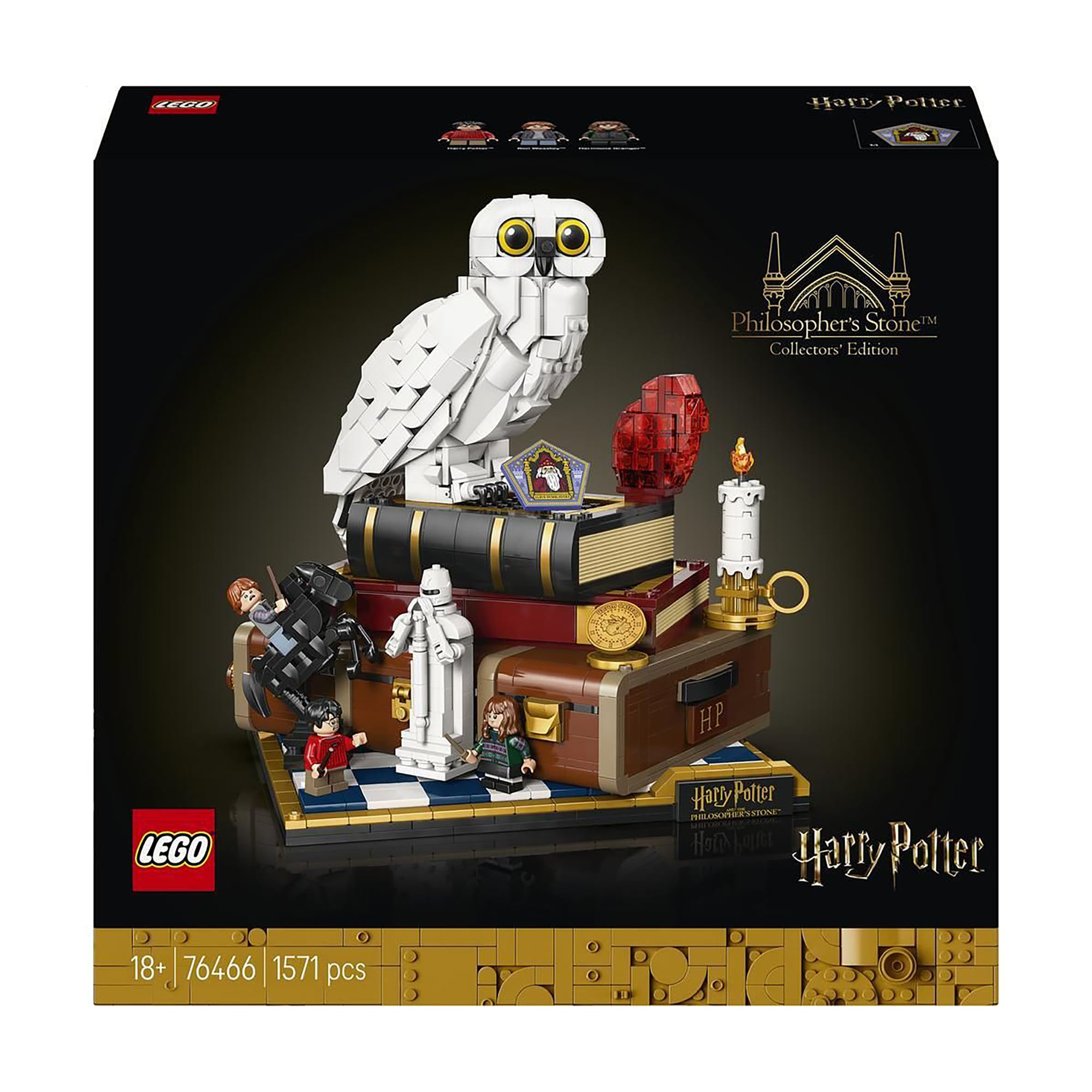 

Конструктор LEGO Harry Potter Філософський камінь. Колекційний набір, 1571 деталь, від 18 років (76466)