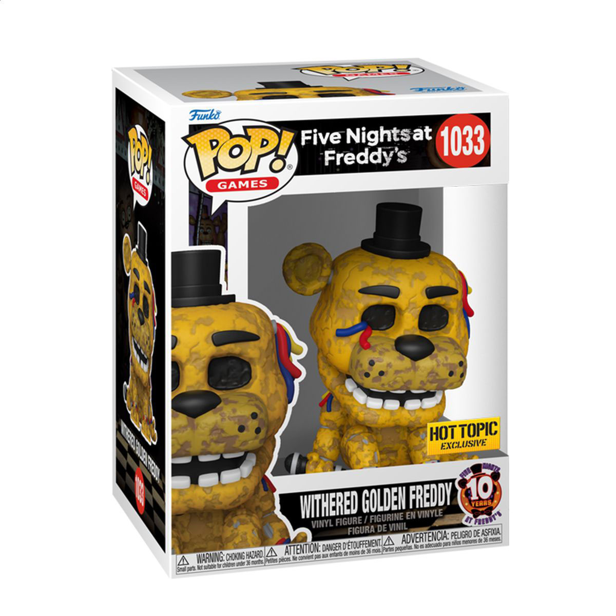 

Ігрова фігурка Funko Pop! 5 ночей у Фредді Поламаний золотий Фредді, від 3 років (83091)