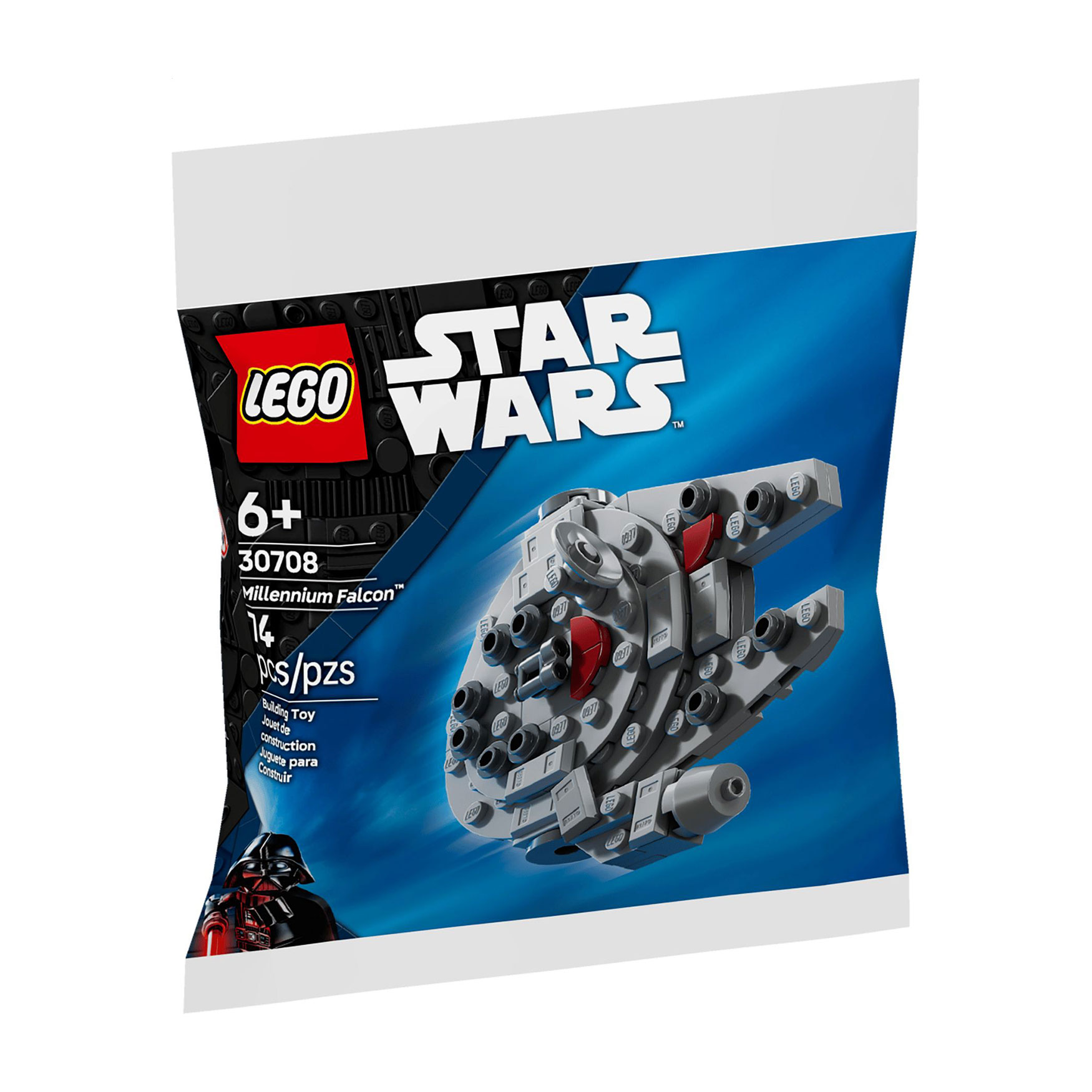 

Конструктор LEGO Star Wars Мінімодель Сокіл тисячоліття, 74 деталі, від 6 років (30708)