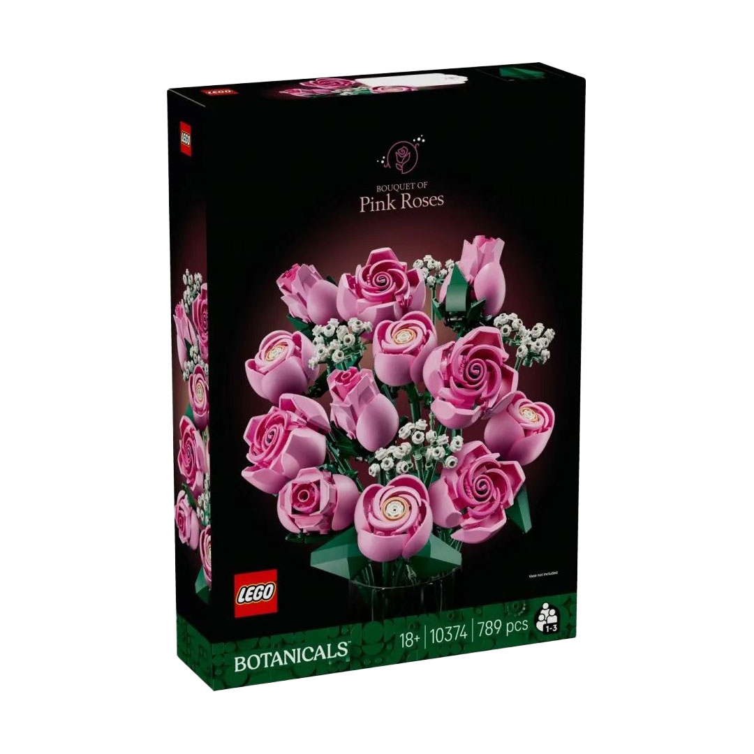 

Конструктор LEGO Botanicals Букет рожевих троянд, 789 деталей, від 18 років (10374)