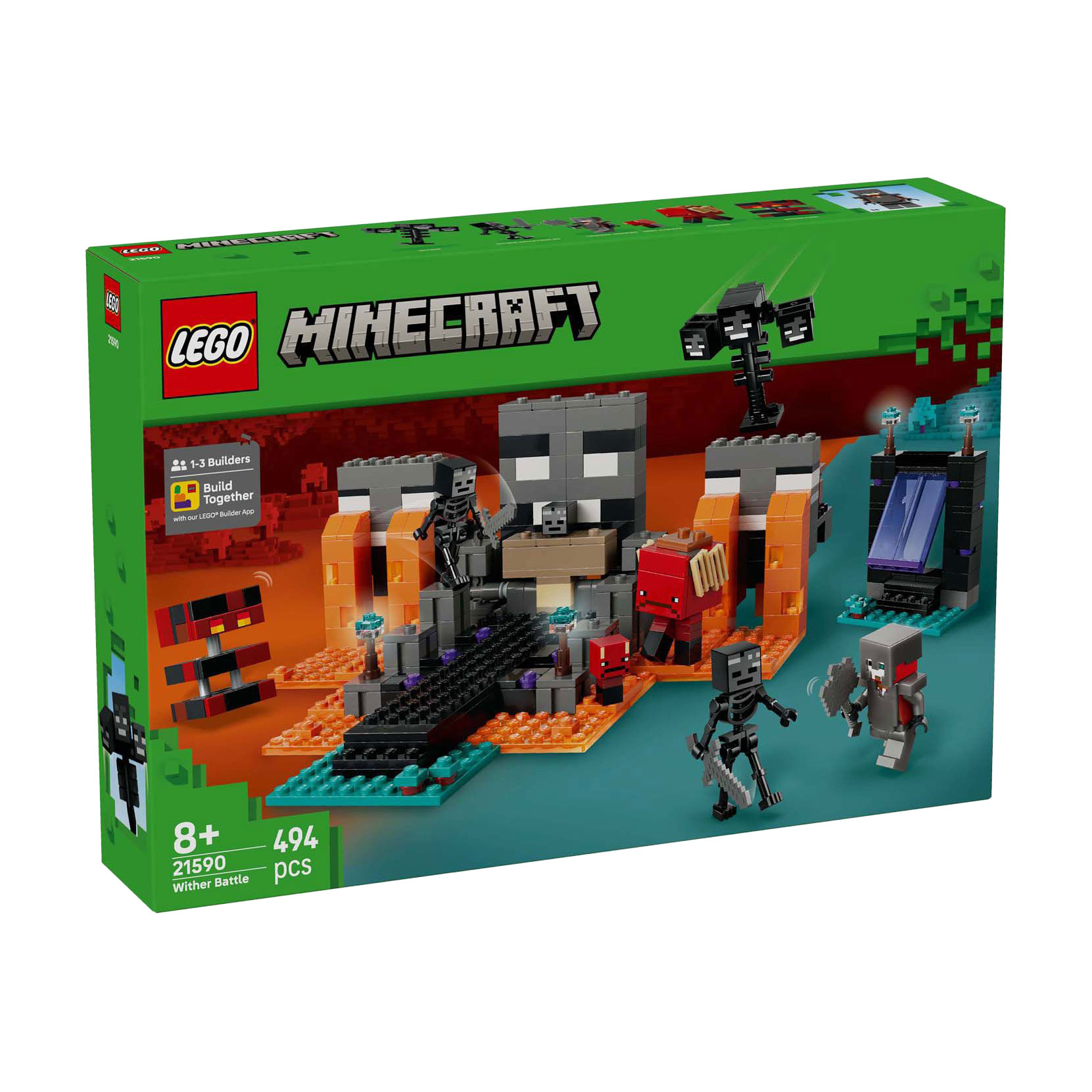 

Конструктор LEGO Minecraft Битва за Візер, 494 деталі, від 8 років (21590)