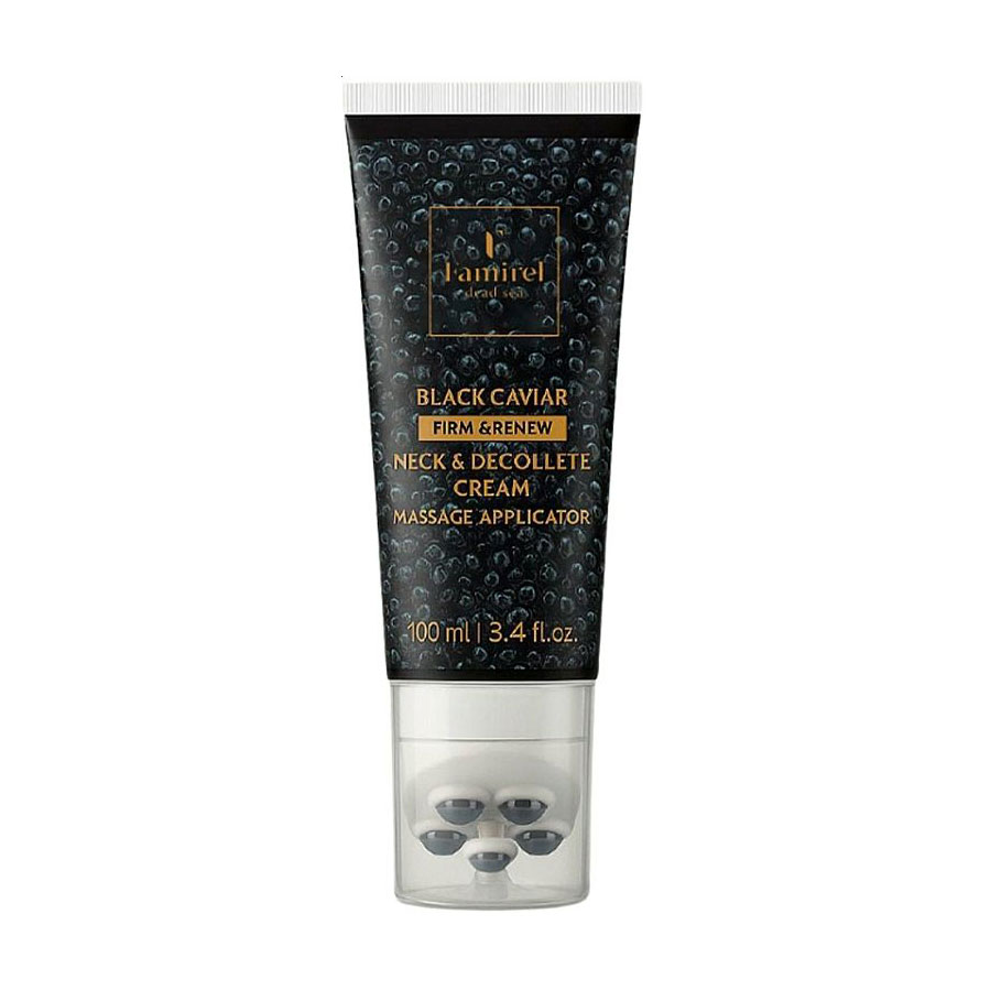

Крем для шиї та декольте Famirel Black Caviar Neck & Decollete Cream з масажним аплікатором, 100 мл