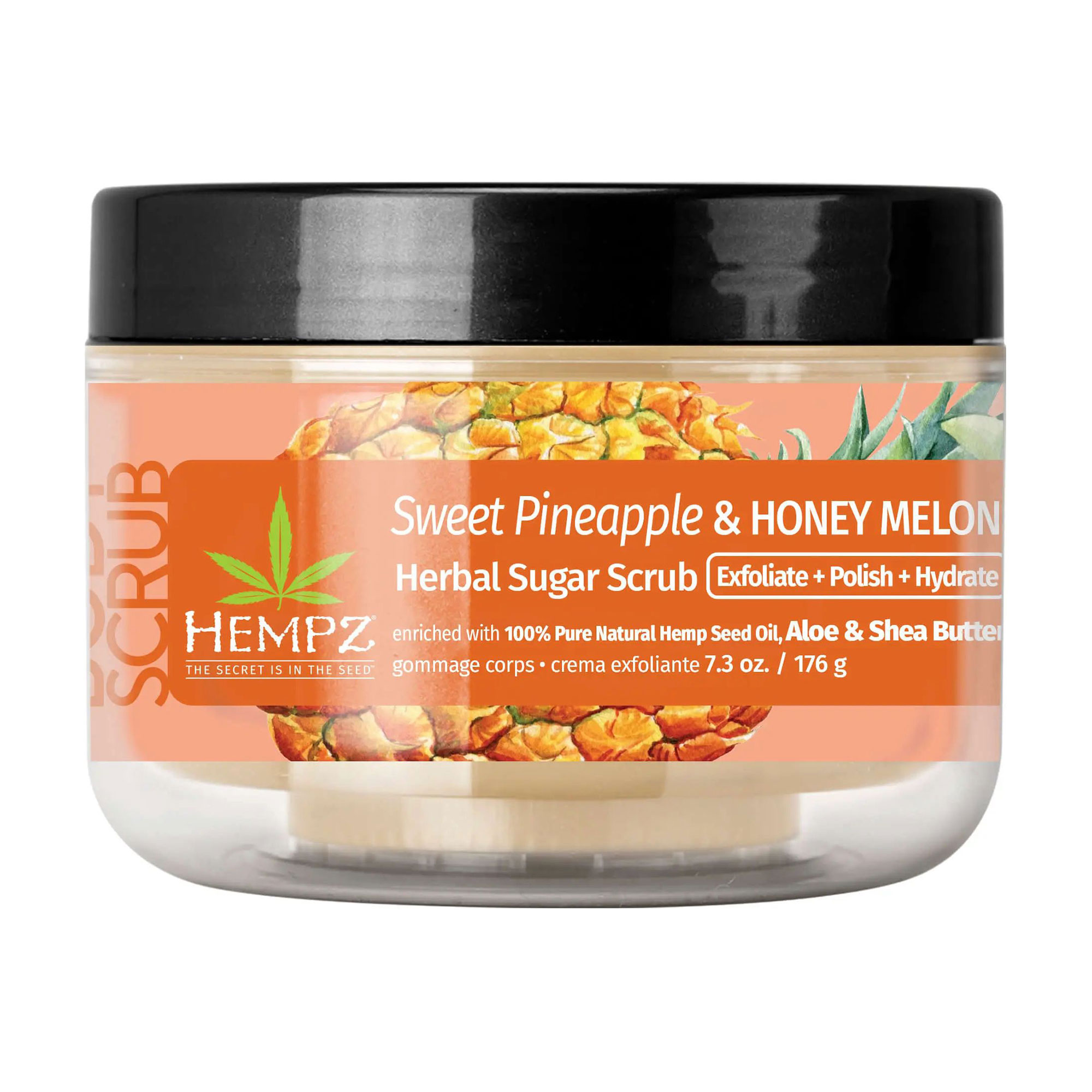 

Цукровий скраб для тіла Hempz Sweet Pineapple & Honey Melon Herbal Sugar Body Scrub, 176 г