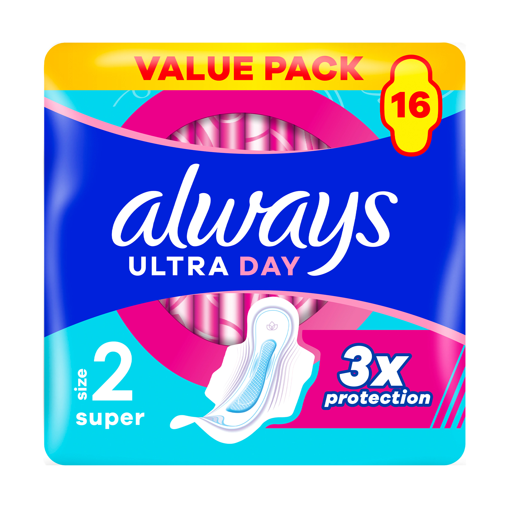 

Уцінка! Гігієнічні прокладки Always Ultra Day Super, розмір 2, 16 шт