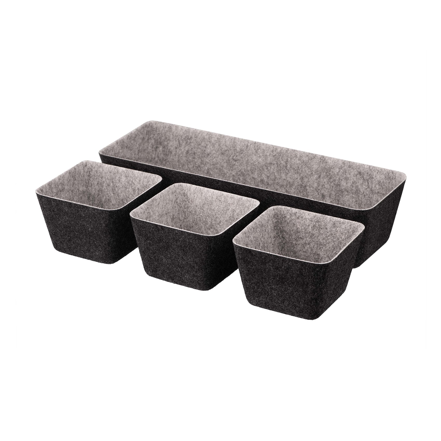 

Набір контейнерів для зберігання Ardesto Prestigio сірий, 4 предмети (ARHH5101FG)