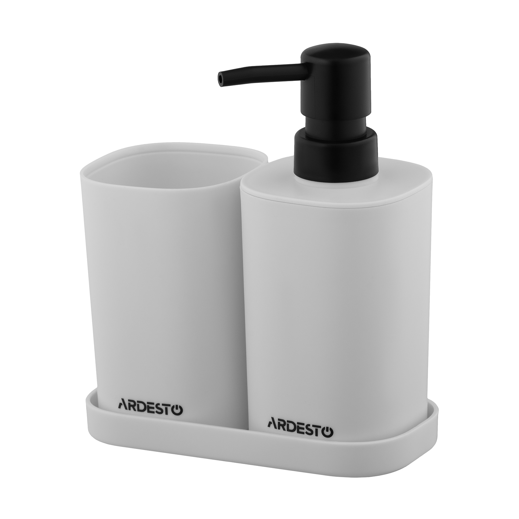 

Набір для ванної кімнати Ardesto Vigor сірий (підставка, 1 шт + дозатор, 380 мл + склянка для зубних щіток, 1 шт) (ARHB3106GB)