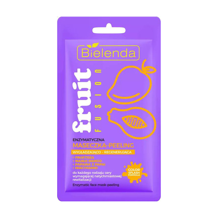 

Ензиматична маска-пілінг для обличчя Bielenda Fruit Fusion Face Mask, 8 г