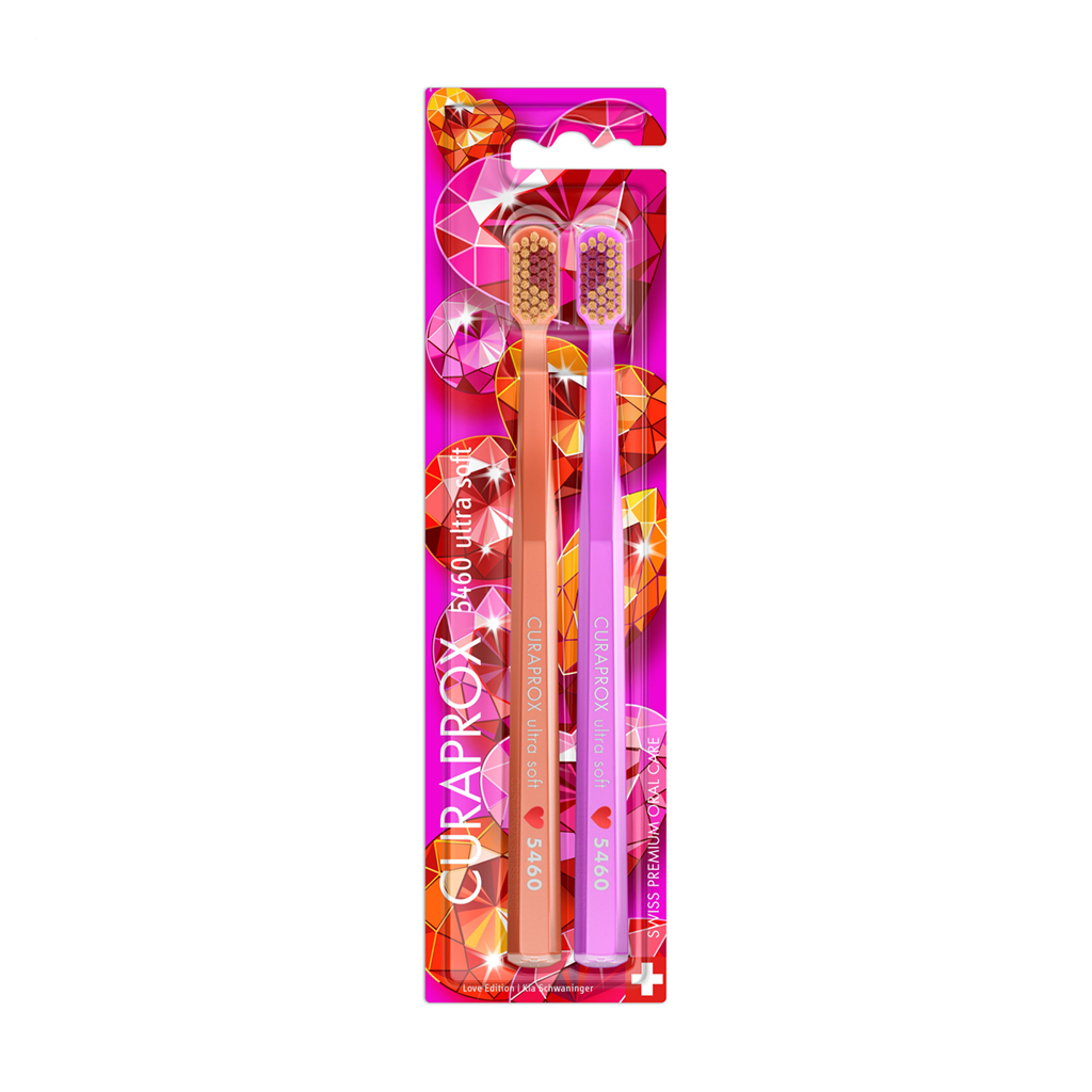 

Набір зубних щіток Curaprox Duo Love Edition 2026 CS 5460 Ultra Soft, 2 шт
