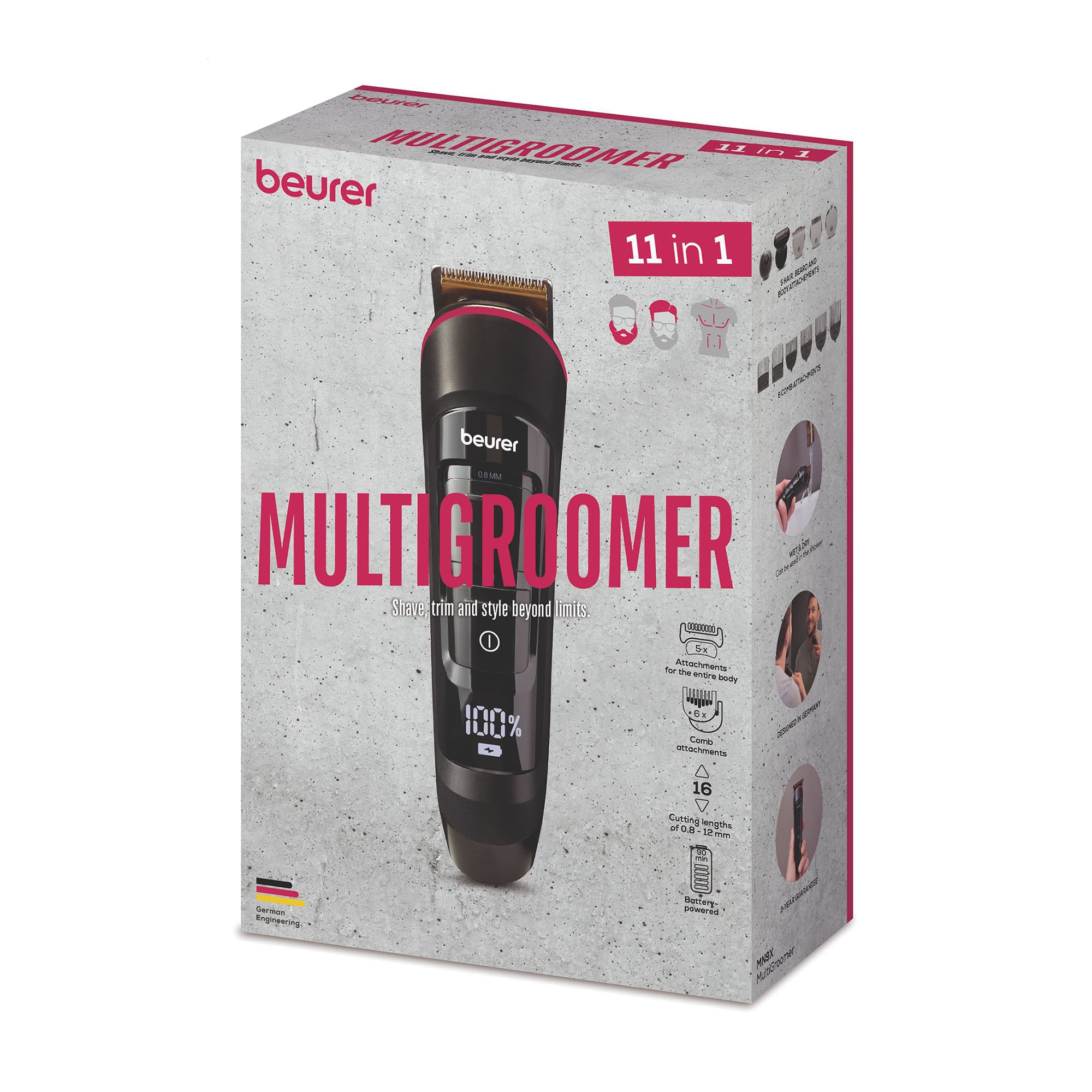 

Тример універсальний Beurer MN9X, 11 насадок