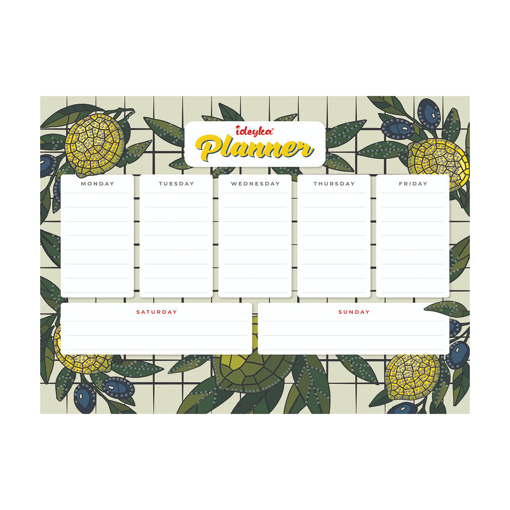 

Магнітний планер з алмазною мозаїкою Ideyka Лимони, 32*40 см (AMP20059)