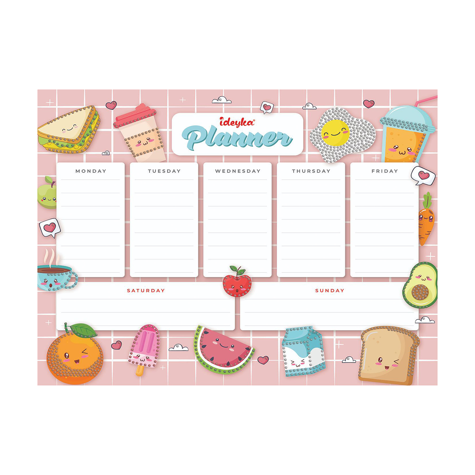 

Магнітний планер з алмазною мозаїкою Ideyka Продукти, 32*40 см (AMP20060)