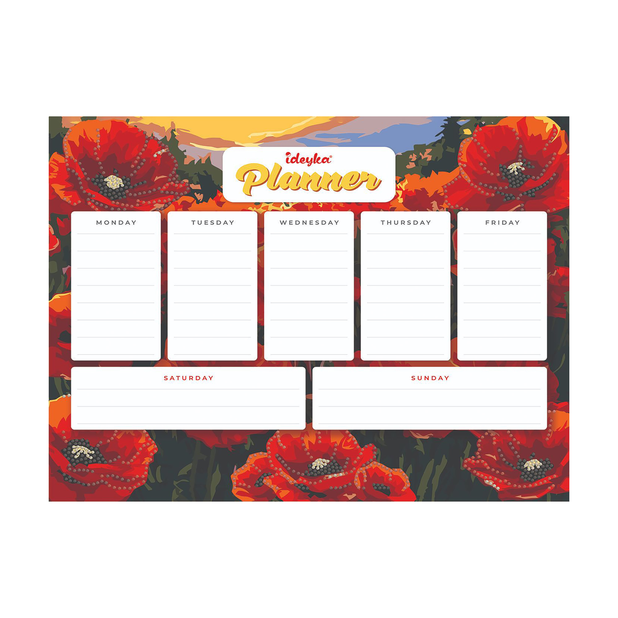 

Магнітний планер з алмазною мозаїкою Ideyka Маки, 32*40 см (AMP20062)