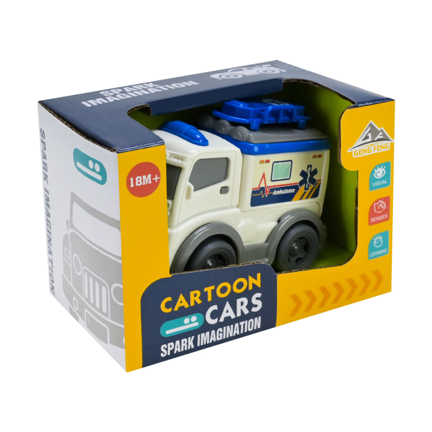 

Дитяча інерційна іграшка-машинка Shantou Jinxing Швидка, біла, від 1.5 років (933-506B)