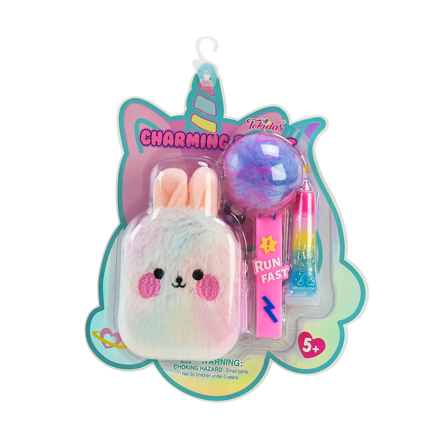 

Дитячий набір косметики Shantou Jinxing від 5 років (блиск для губ + міні-сумочка у вигляді зайчика + брелок) (T086)