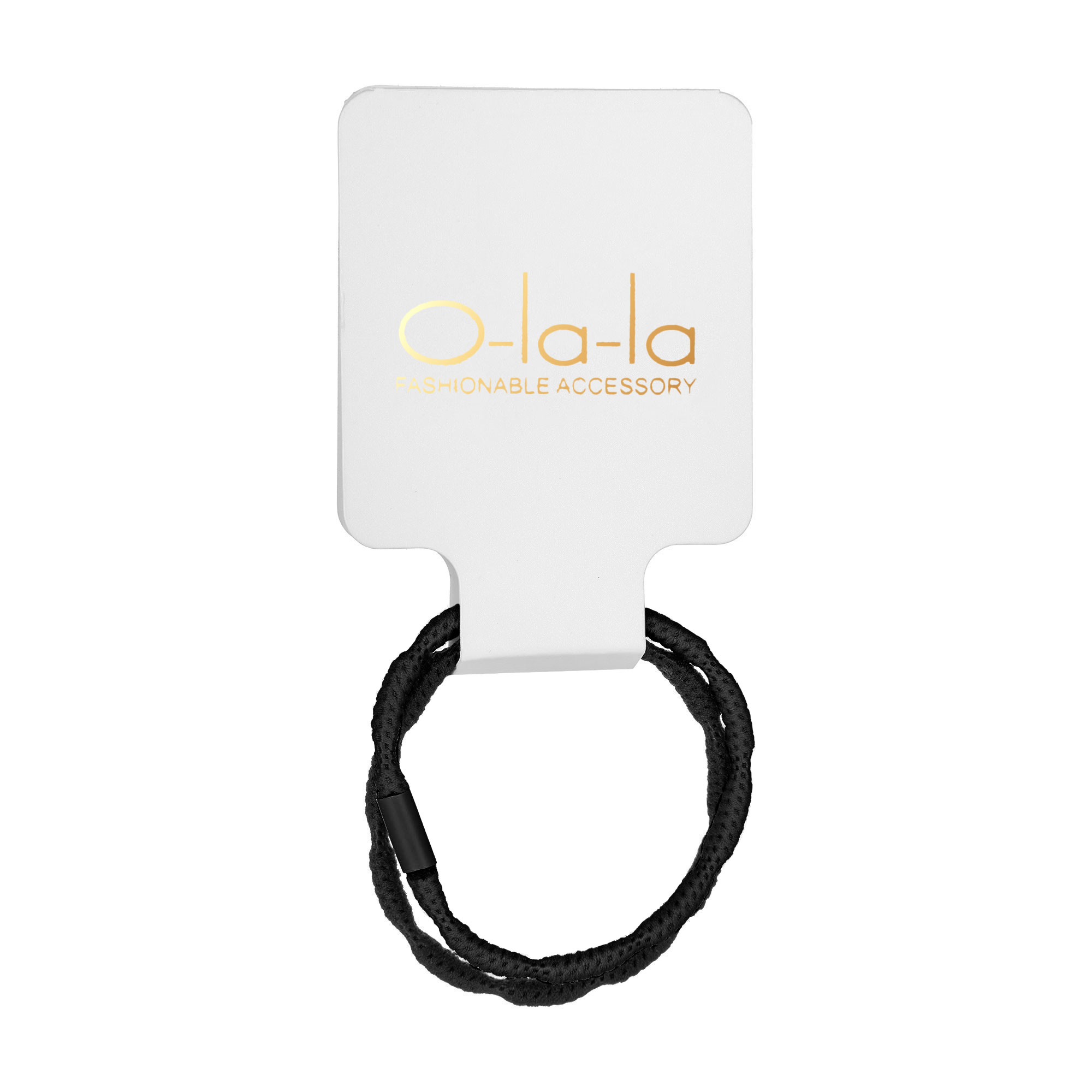 

Набір резинок для волосся O-la-la, чорний, 2 шт (MR37)