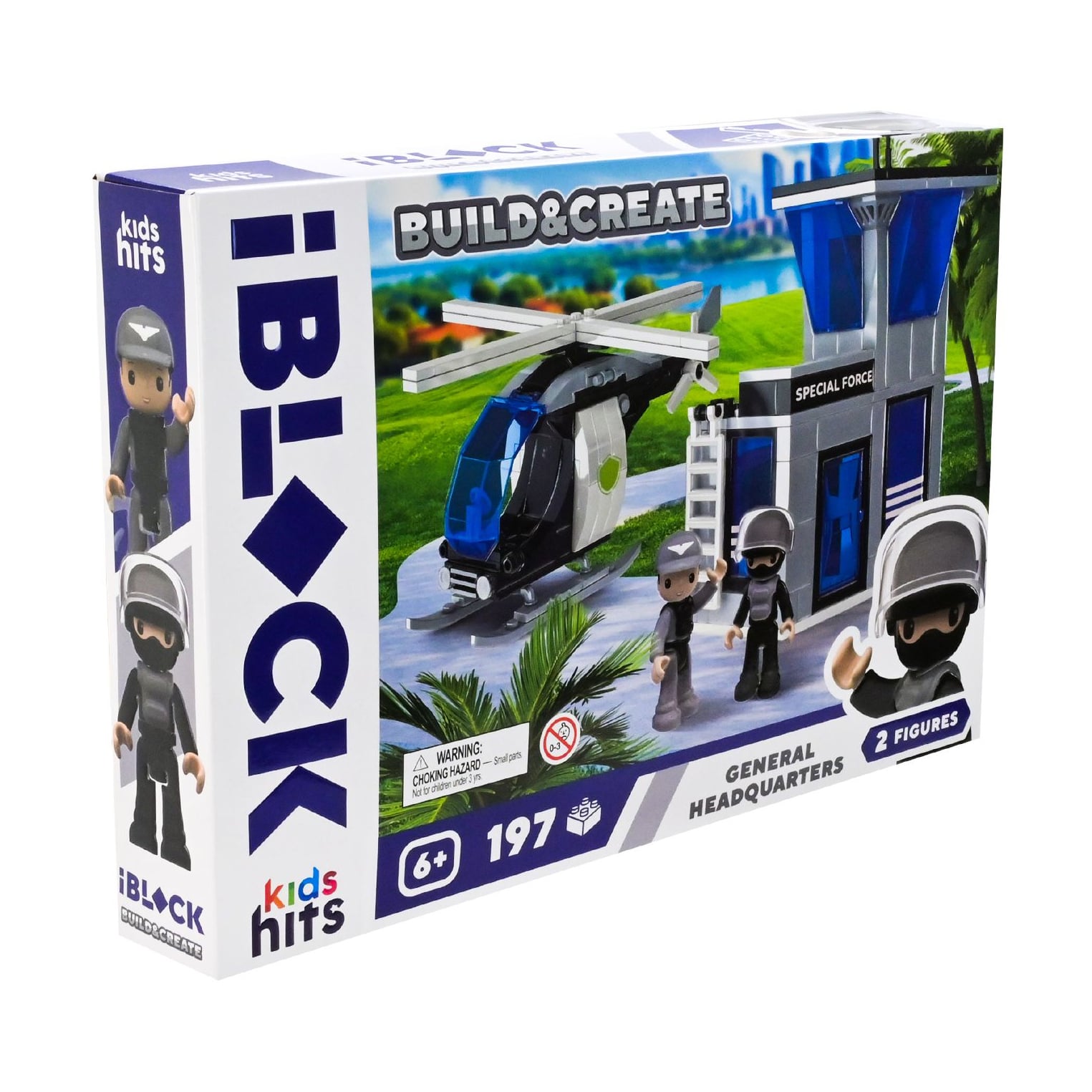 

Дитячий конструктор iBlock Junior Build & Create General Headquarters, 197 елементів, 2 фігурки, від 6 років, 32*21.5*5 см (KH42/004/2)