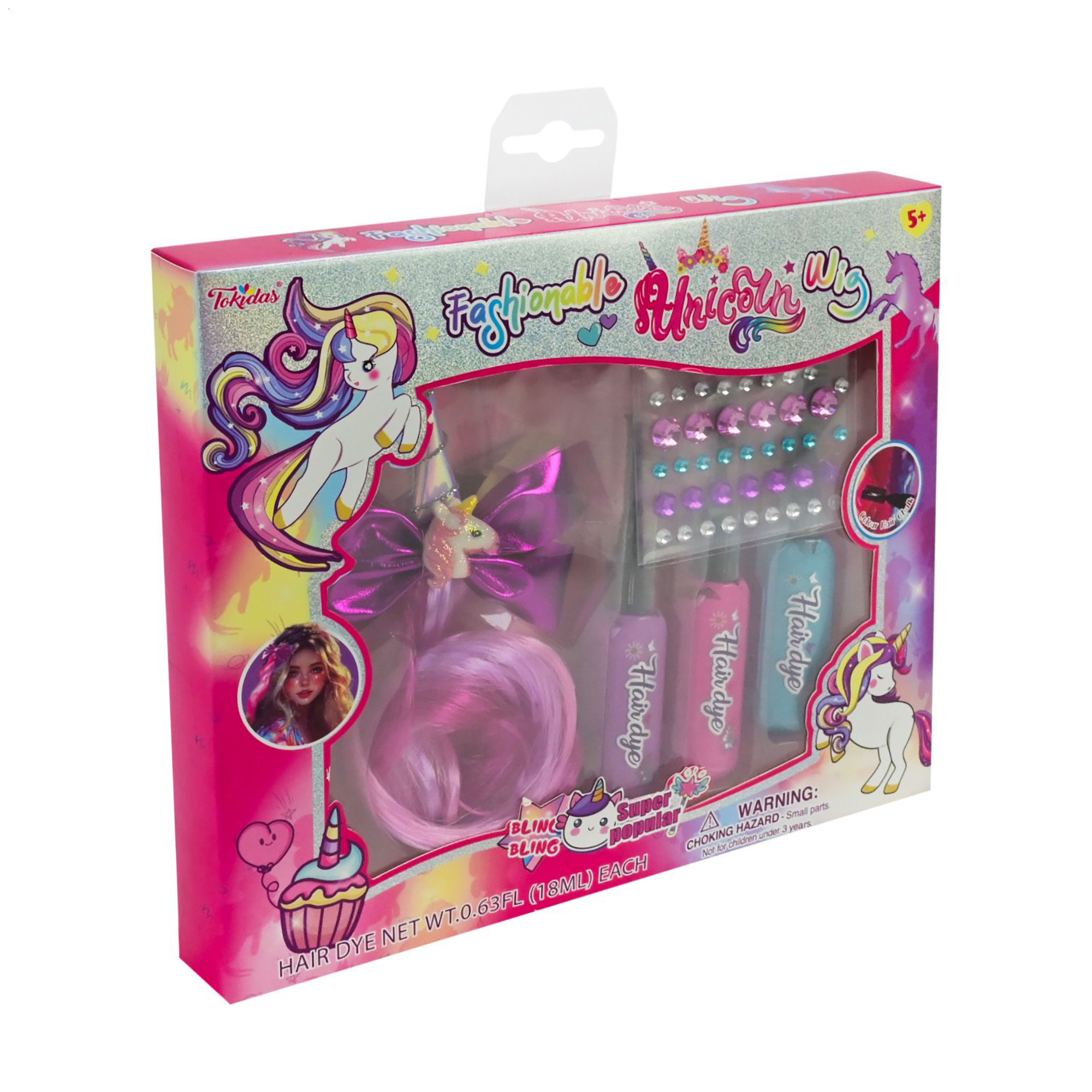 

Дитячий набір для волосся Shantou Jinxing від 5 років, 5 предметів (T308)