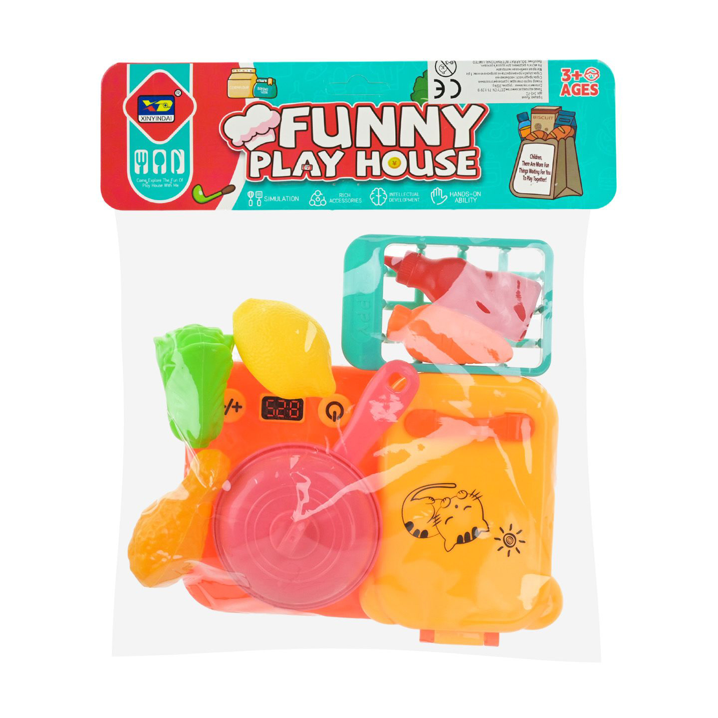 

Дитячий іграшковий набір Shantou Jinxing Кухня, від 3 років, 10 предметів, 26*5*25 см (345-7C)