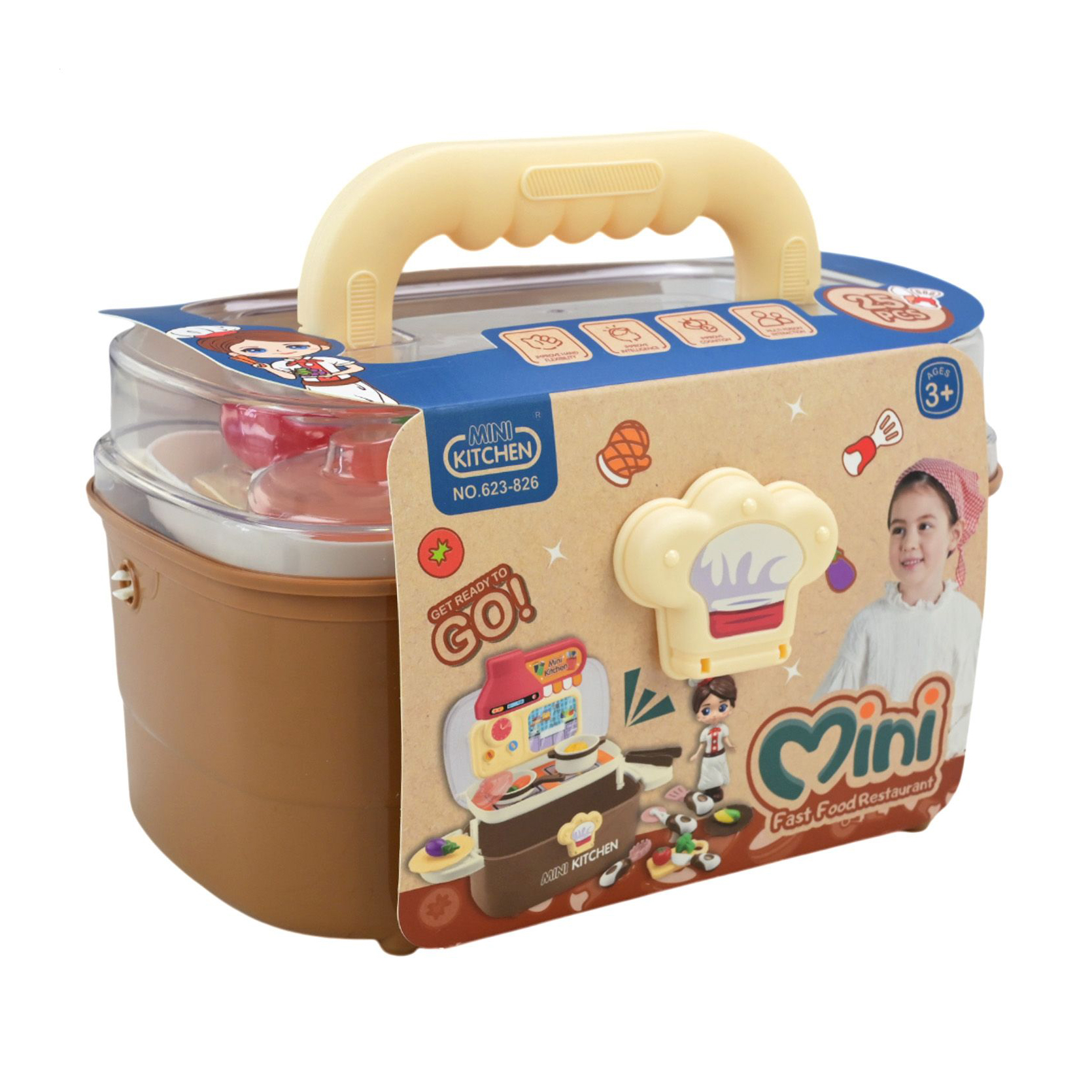 

Дитячий іграшковий набір Shantou Jinxing Кухня, від 3 років, 25 предметів, 33*17*25 см (623-826)