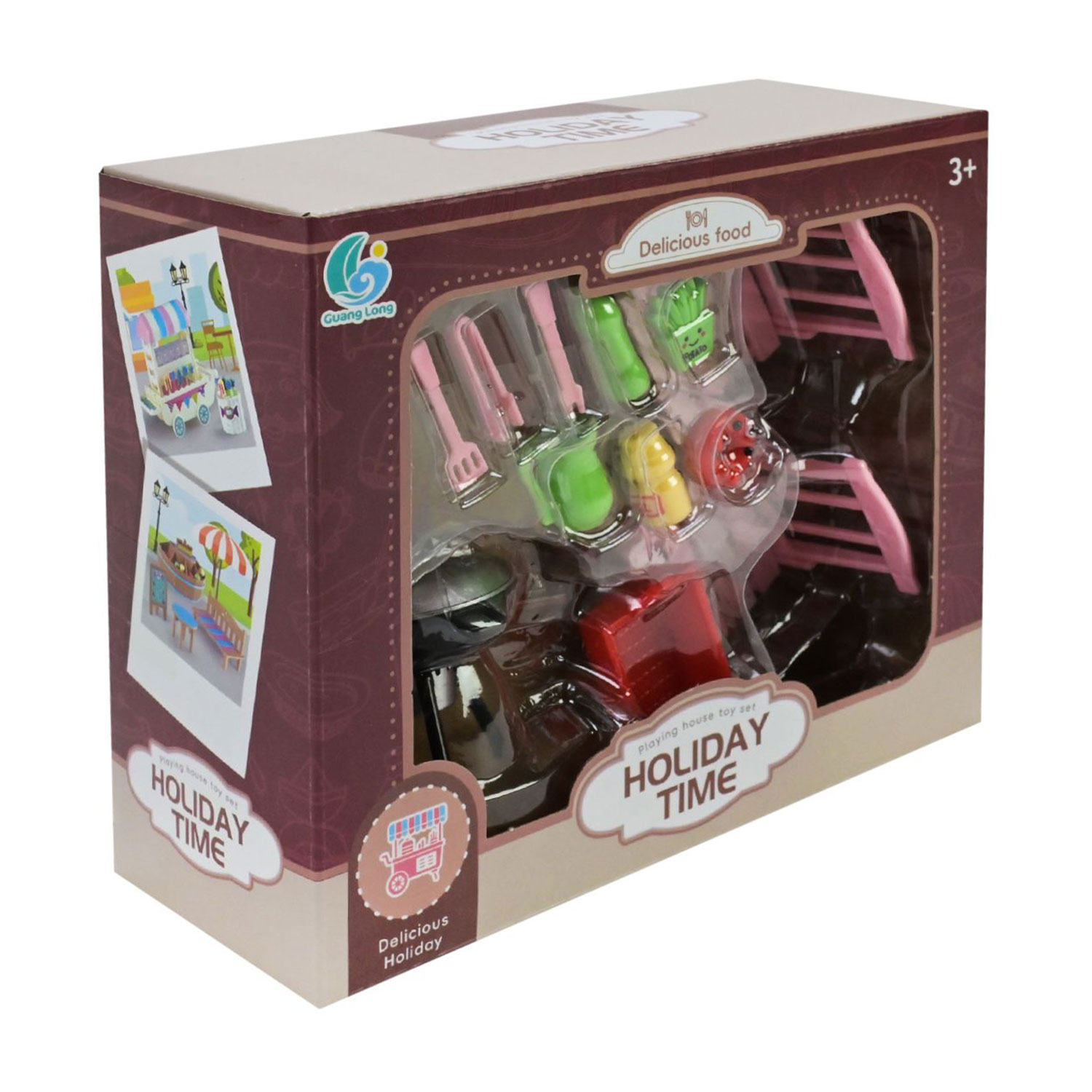 

Дитячий ігровий набір Shantou Jinxing Holiday Time Відпочинок на пікніку, від 3 років, 18*15*5.5 см (905)