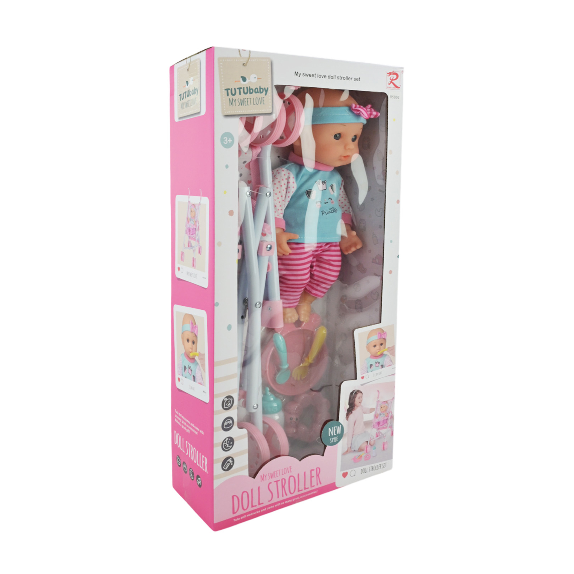 

Ігровий набір Shantou Jinxing Пупс з візочком та аксесуарами, від 3 років, 52*25.5*11.5 см (85866)