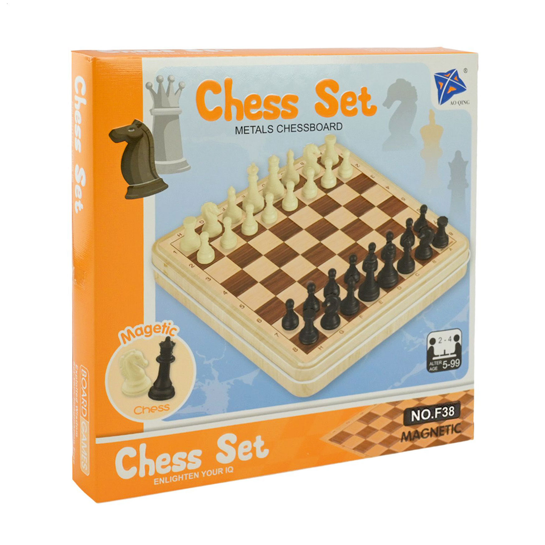 

Настільна гра Shantou Jinxing Шахи магнітні, від 5 років, 16.5*16.5*2.5 см (F38)