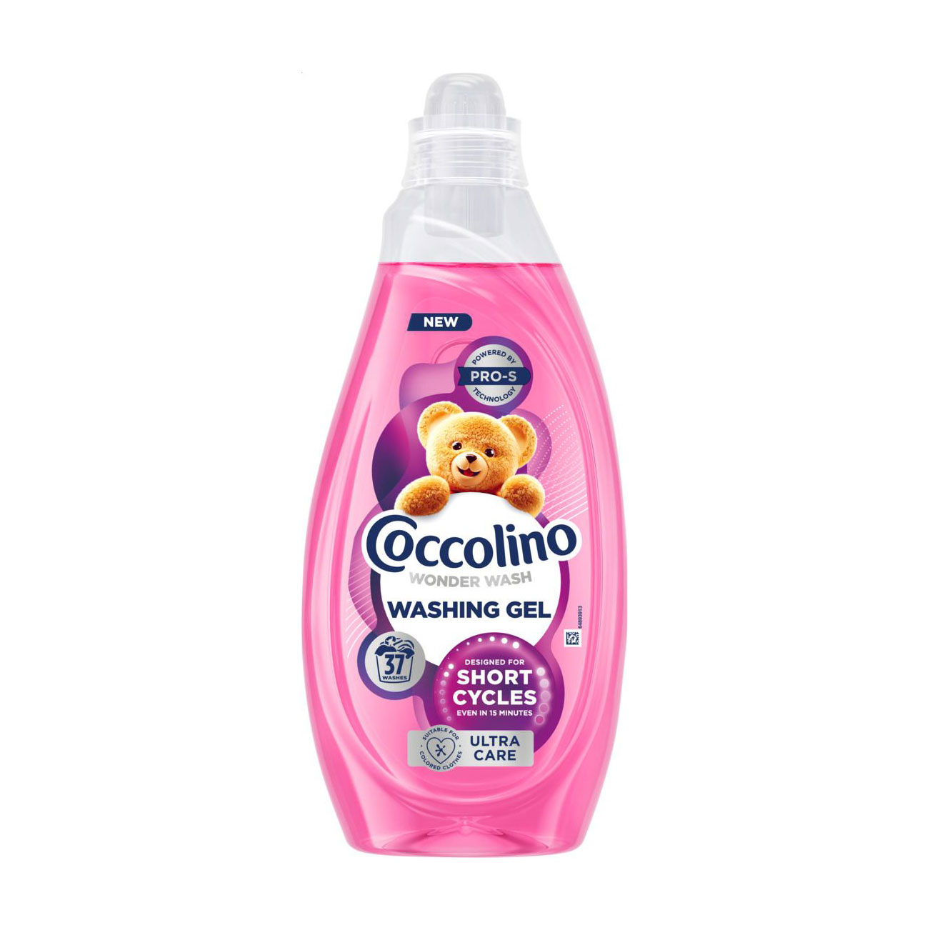 

Гель Coccolino Wonder Wash Ultra Care Ультрадогляд, для коротких циклів прання, 37 циклів прання, 1.48 л