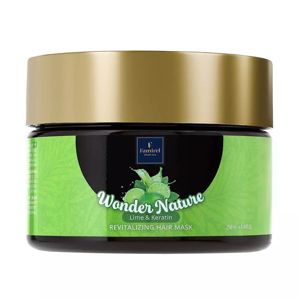 

Відновлювальна маска для волосся Famirel Revitalizing Hair Mask Лайм та кератин, 250 мл