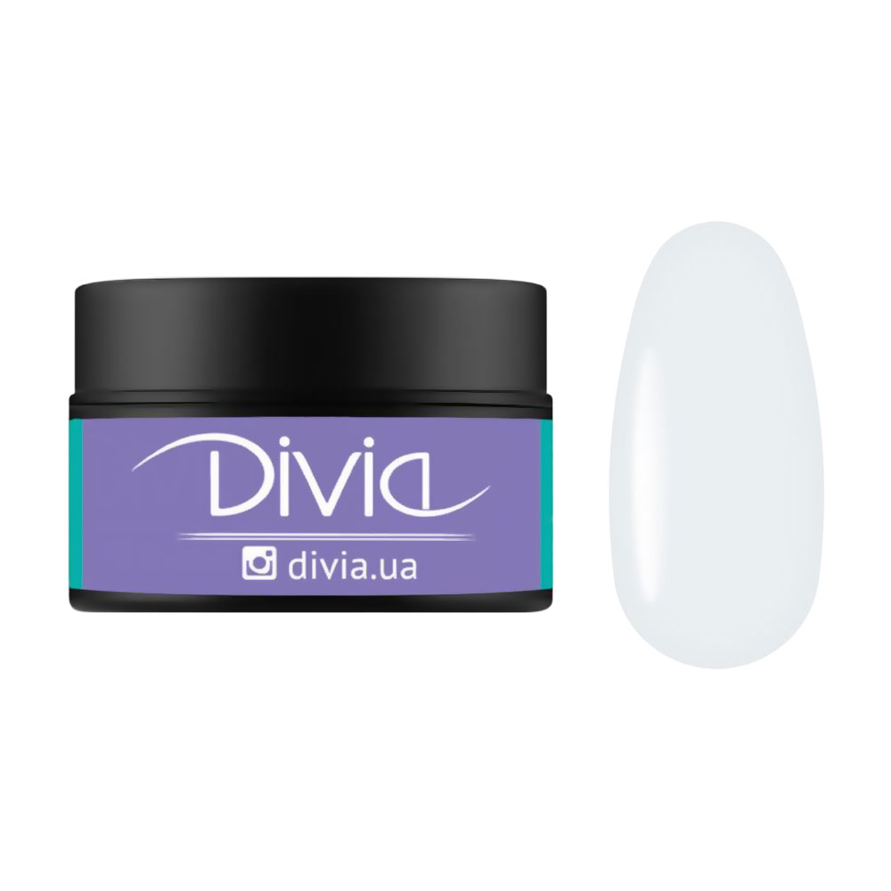 

Гель для нарощування нігтів Divia Jelly Builder Gel GJ02 White, 14 г