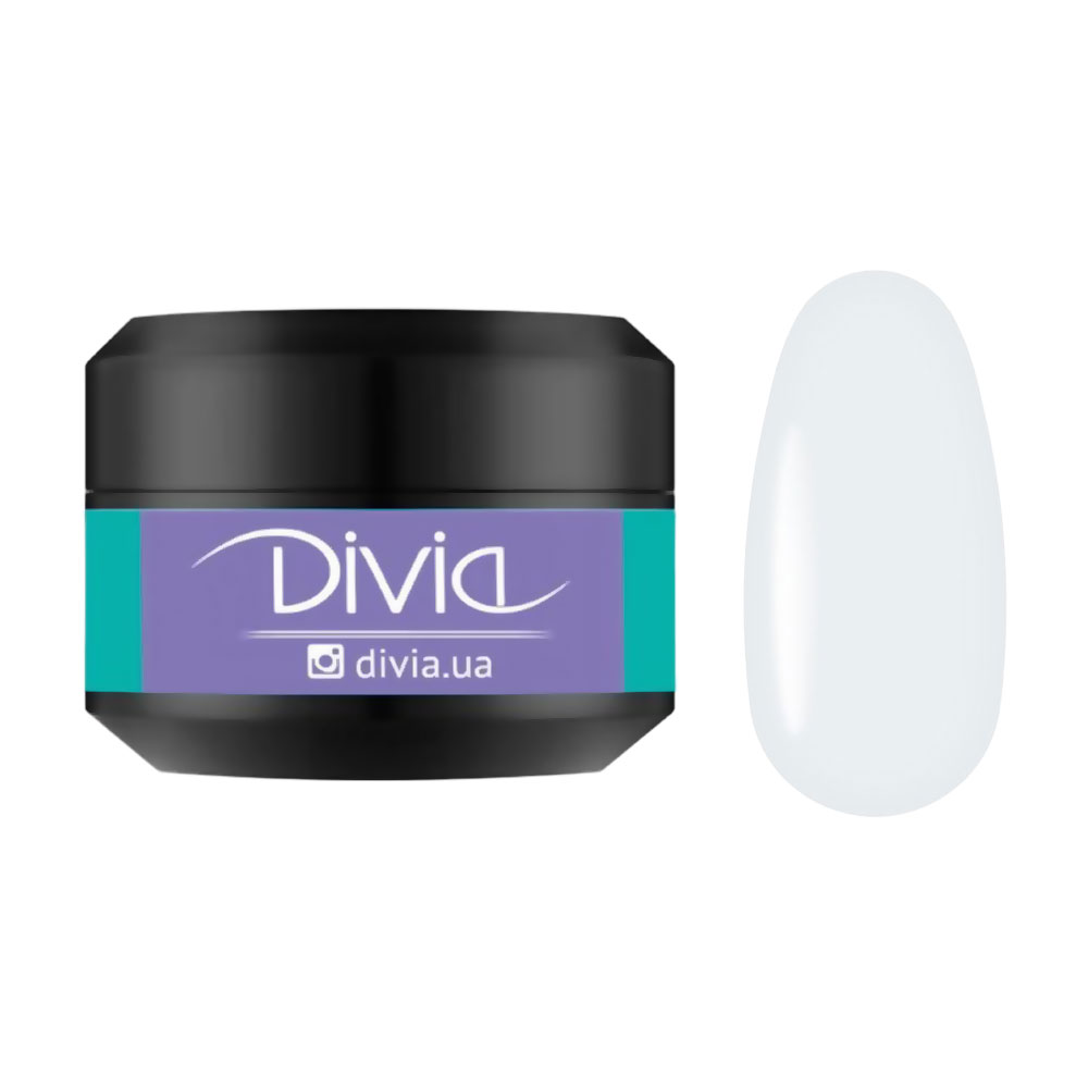 

Гель для нарощування нігтів Divia Jelly Builder Gel GJ02 White, 30 г