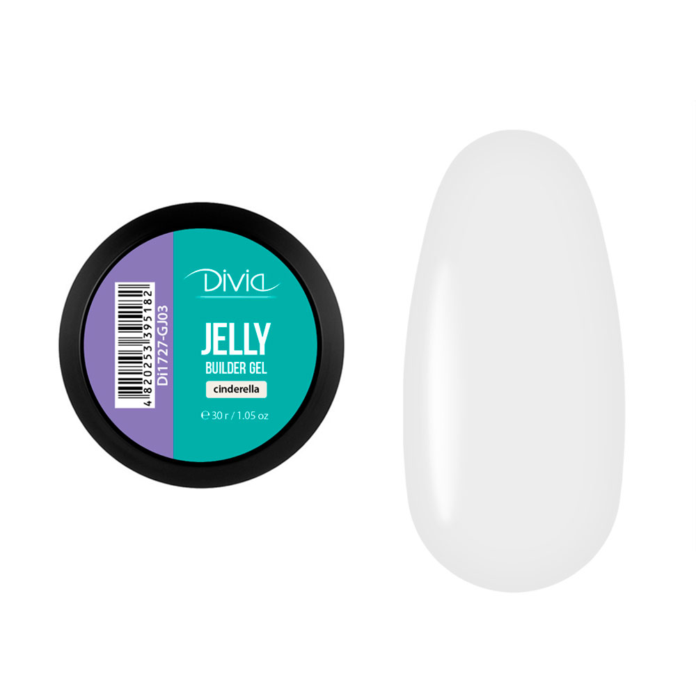 

Гель для нарощування нігтів Divia Jelly Builder Gel GJ03 Cinderella, 30 г