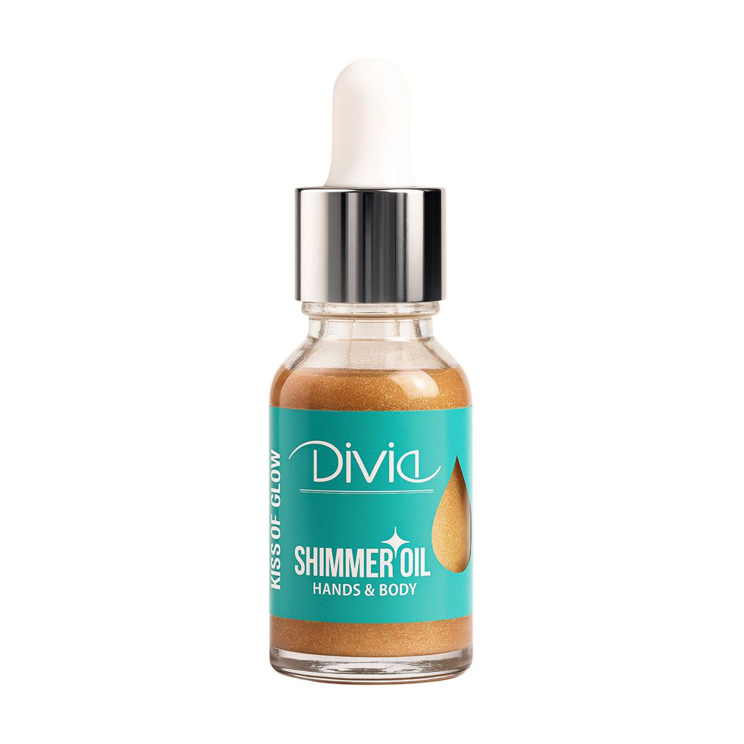 

Олія для рук та тіла Divia Kiss Of Glow Shimmer Oil з шимером, 03 Bliss, 15 мл