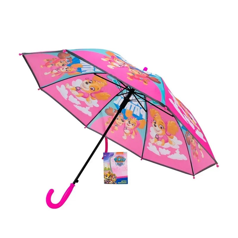 

Дитяча парасолька Paw Patrol зі світловідбивною стрічкою, рожева, 67 см, від 3 років (PL82503)