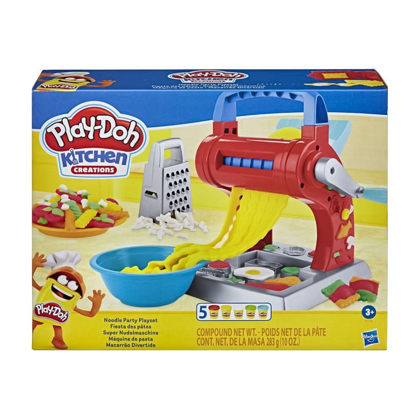 

Набір для творчості Play-Doh Kitchen Creations Вечірка з локшиною, від 3 років, 15 деталей, 28*22*8 см (E7776)
