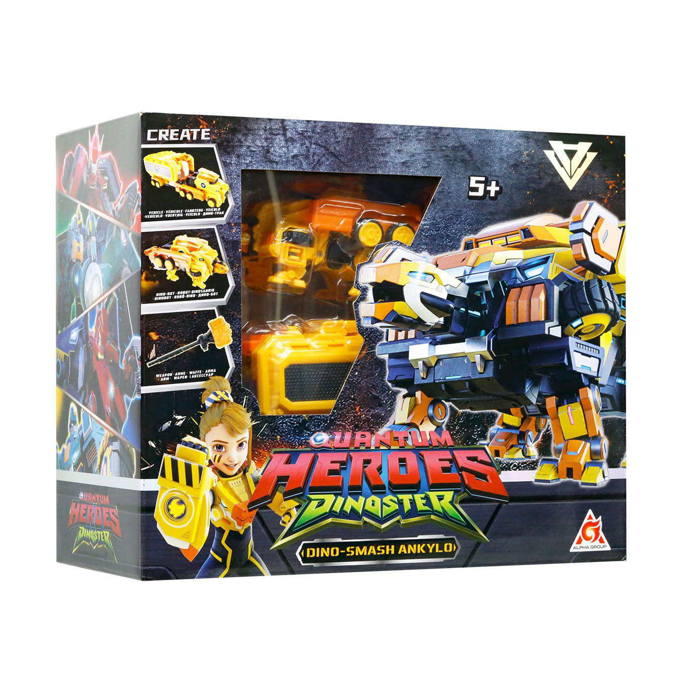 

Динозавр-трансформер Dinoster Мега Дино-Смеш Анкіло, від 5 років, 25*9*10 см (EU580806)