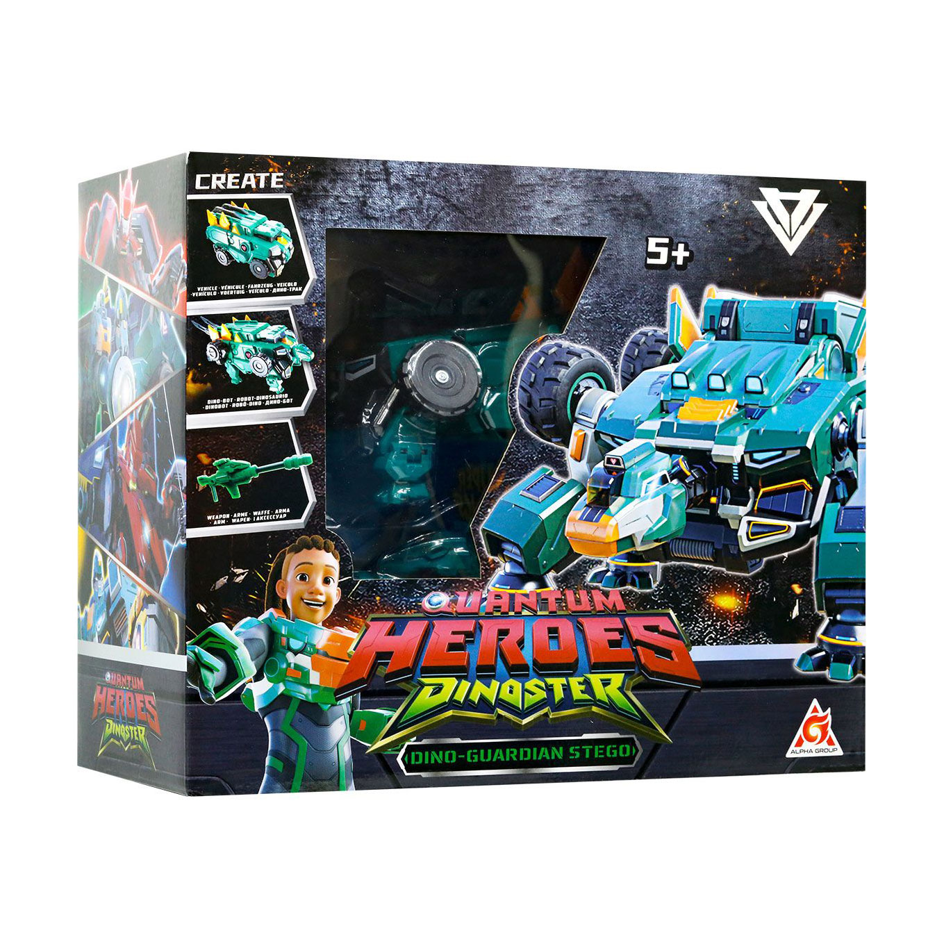 

Динозавр-трансформер Dinoster Мега Дино-Ґардіан Стего, від 5 років, 19*13*11 см (EU580807)