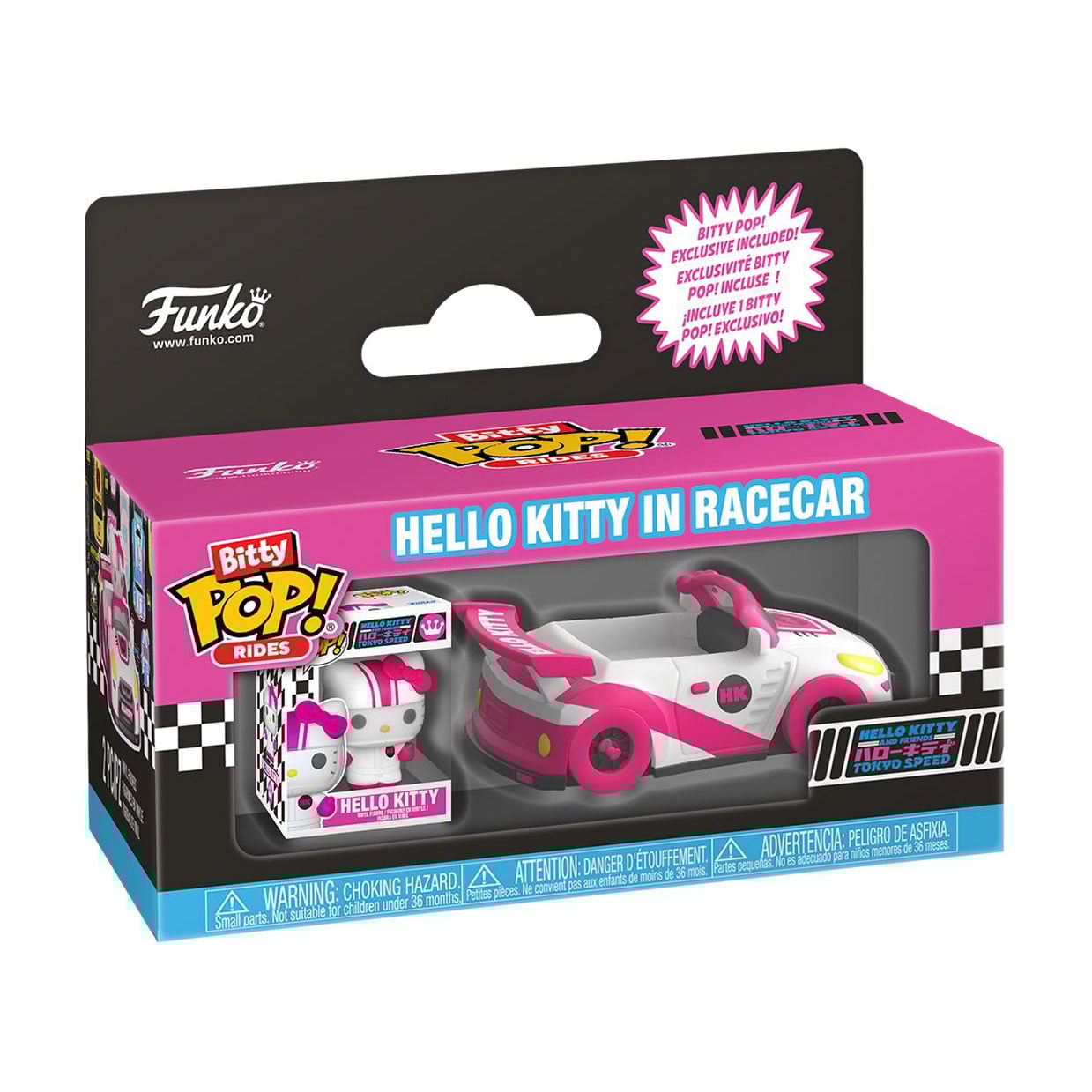 

Набір фігурок Funko Bitty Pop! Rides серії Sanrio Хелоу Кітті та перегоновий автомобіль, від 3 років (90111)