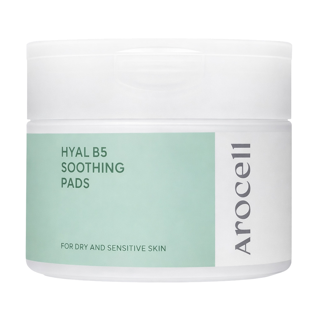 

Зволожувальні заспокійливі пади для обличчя Arocell Hyal B5 Soothing Pad, 70 шт