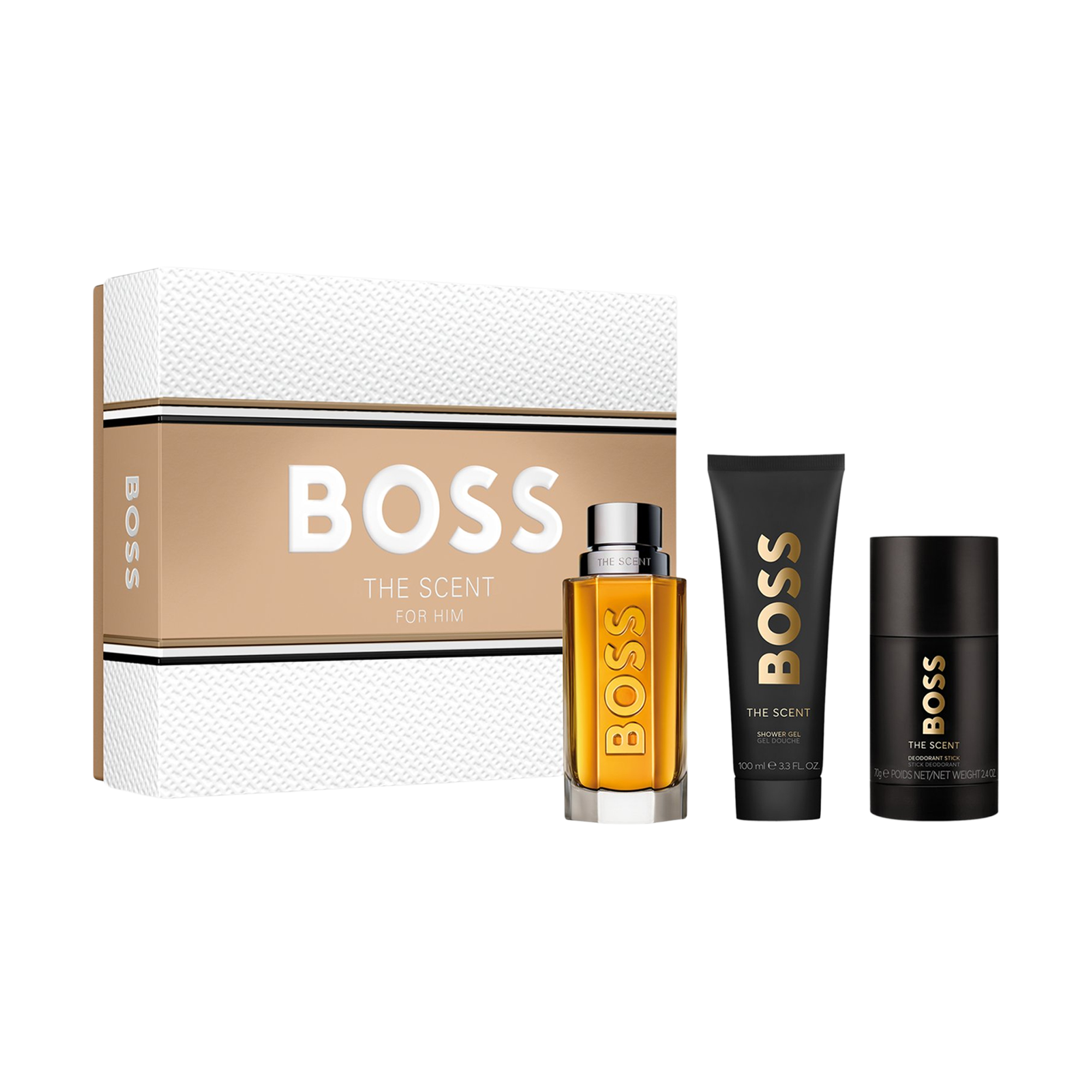 

Парфумований набір чоловічий Hugo Boss The Scent (туалетна вода, 100 мл + дезодорант-стік, 75 мл + гель для душу, 100 мл)