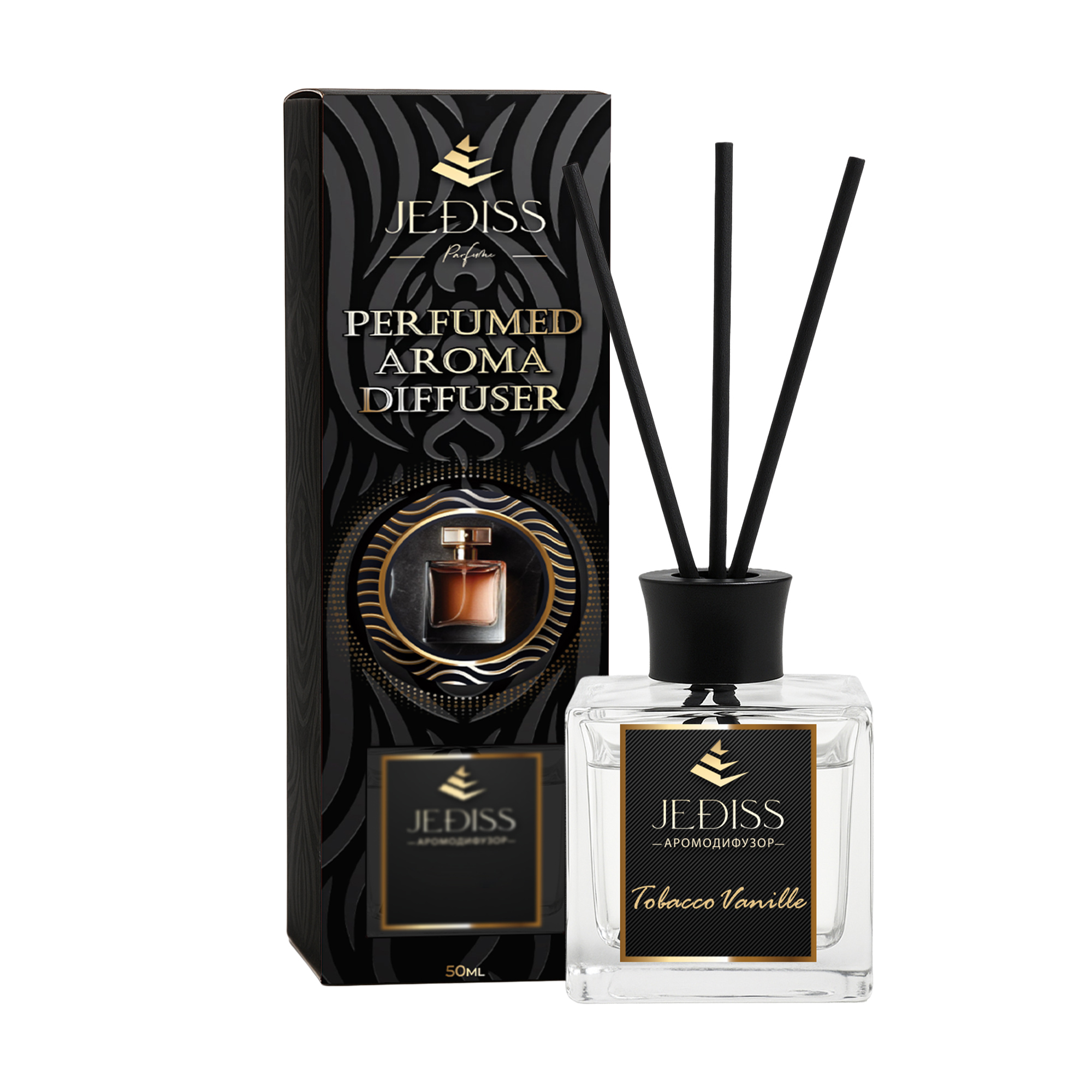 

Парфумований аромадифузор Jediss Tobacco Vanille, 50 мл