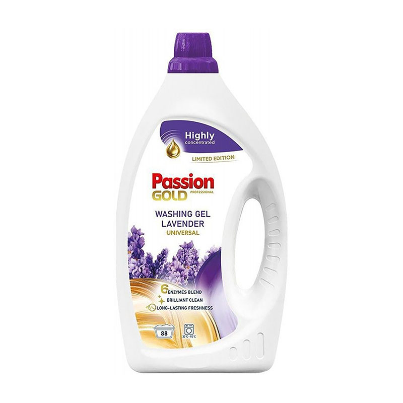 

Гель для прання Passion Gold Lavender Universal універсальний, 88 циклів прання, 3.52 л
