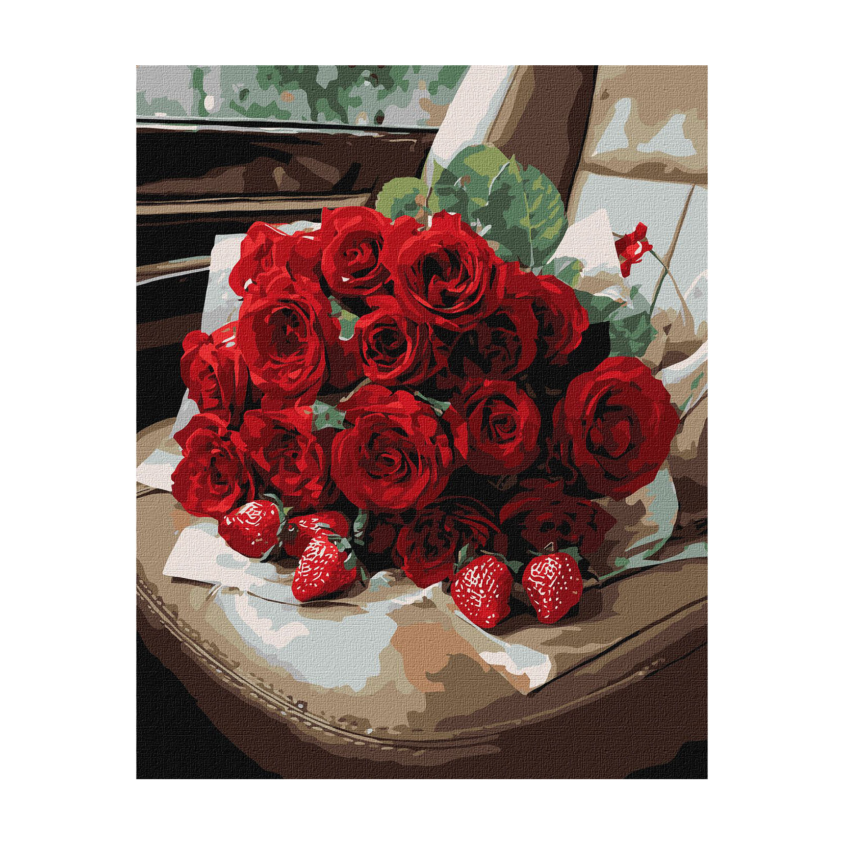 

Картина за номерами Ideyka Романтичний букет троянд, 40*50 см (KHO3337)