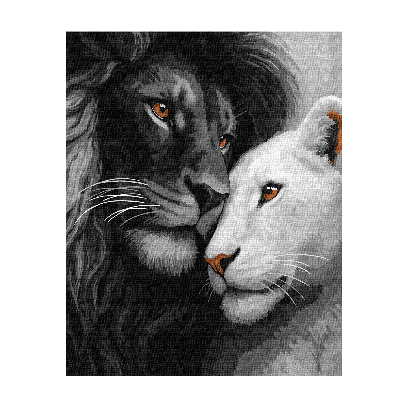 

Картина за номерами Ideyka Закохані леви, 40*50 см (KHO6831)