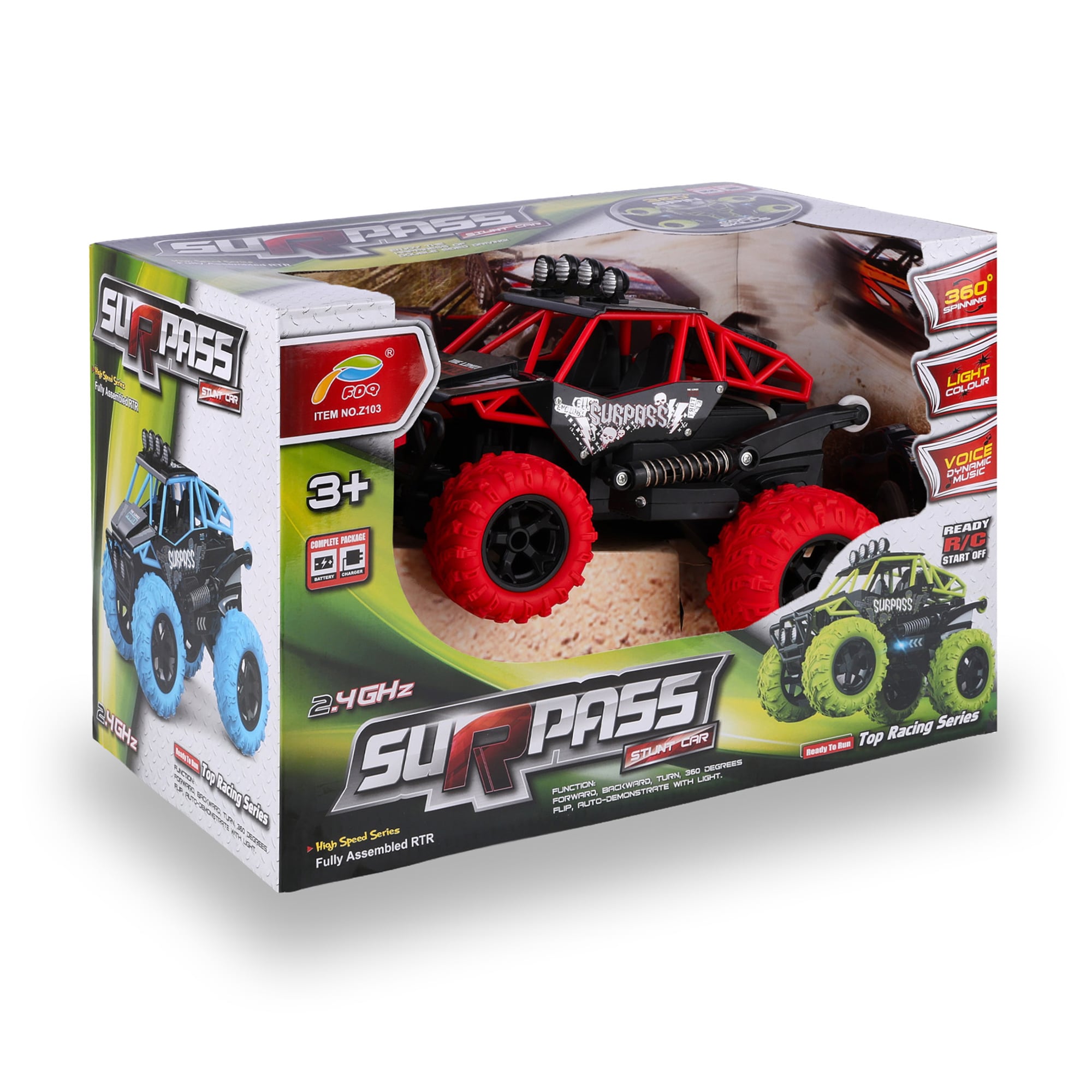 

Дитячий автомобіль на радіокеруванні FDQ Екстримчик, червоний, від 3 років, 35.5*21*23 см (AJ005423)